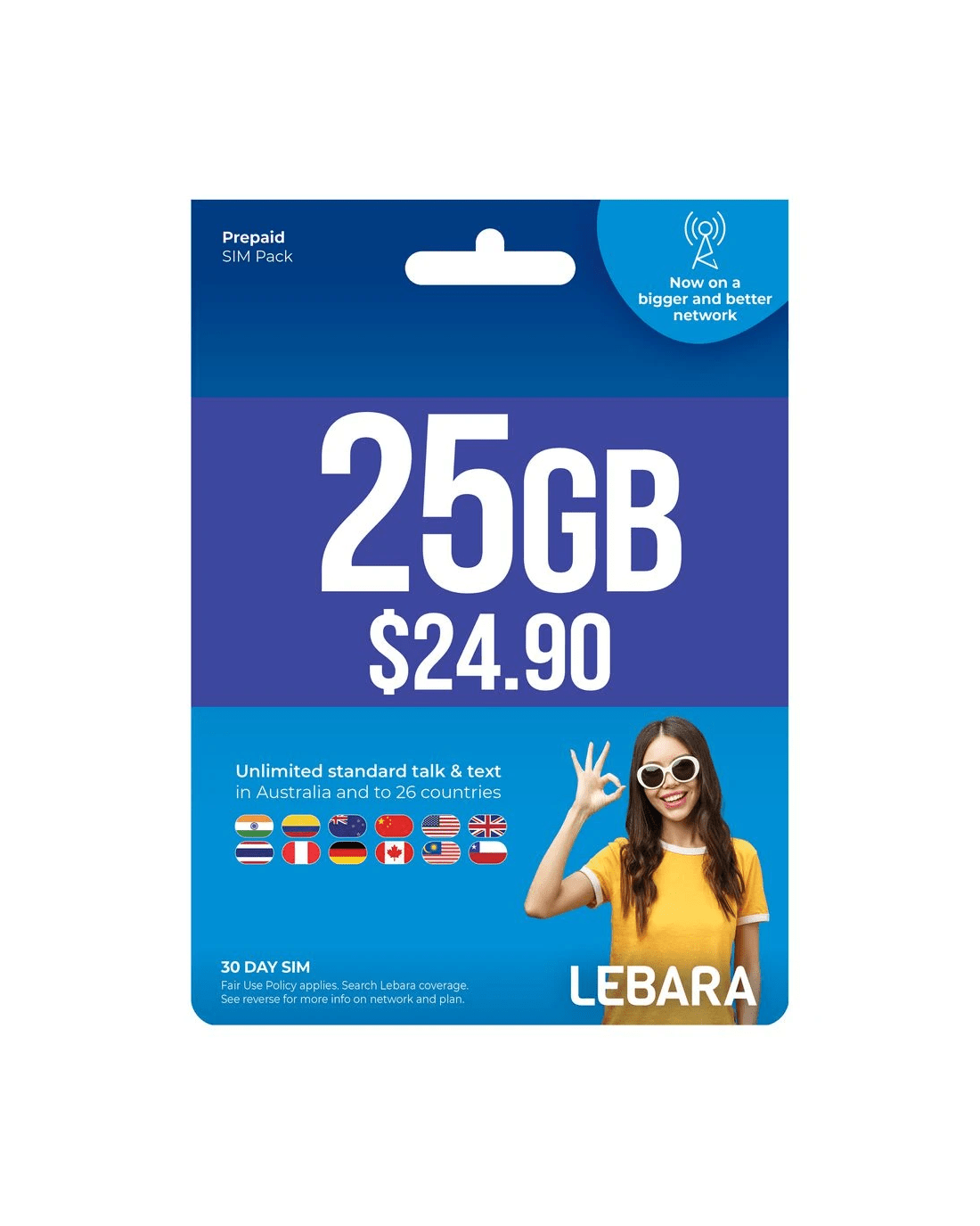 1 Lebara $24.90 Prepaid Eco SIM, 1 of 2