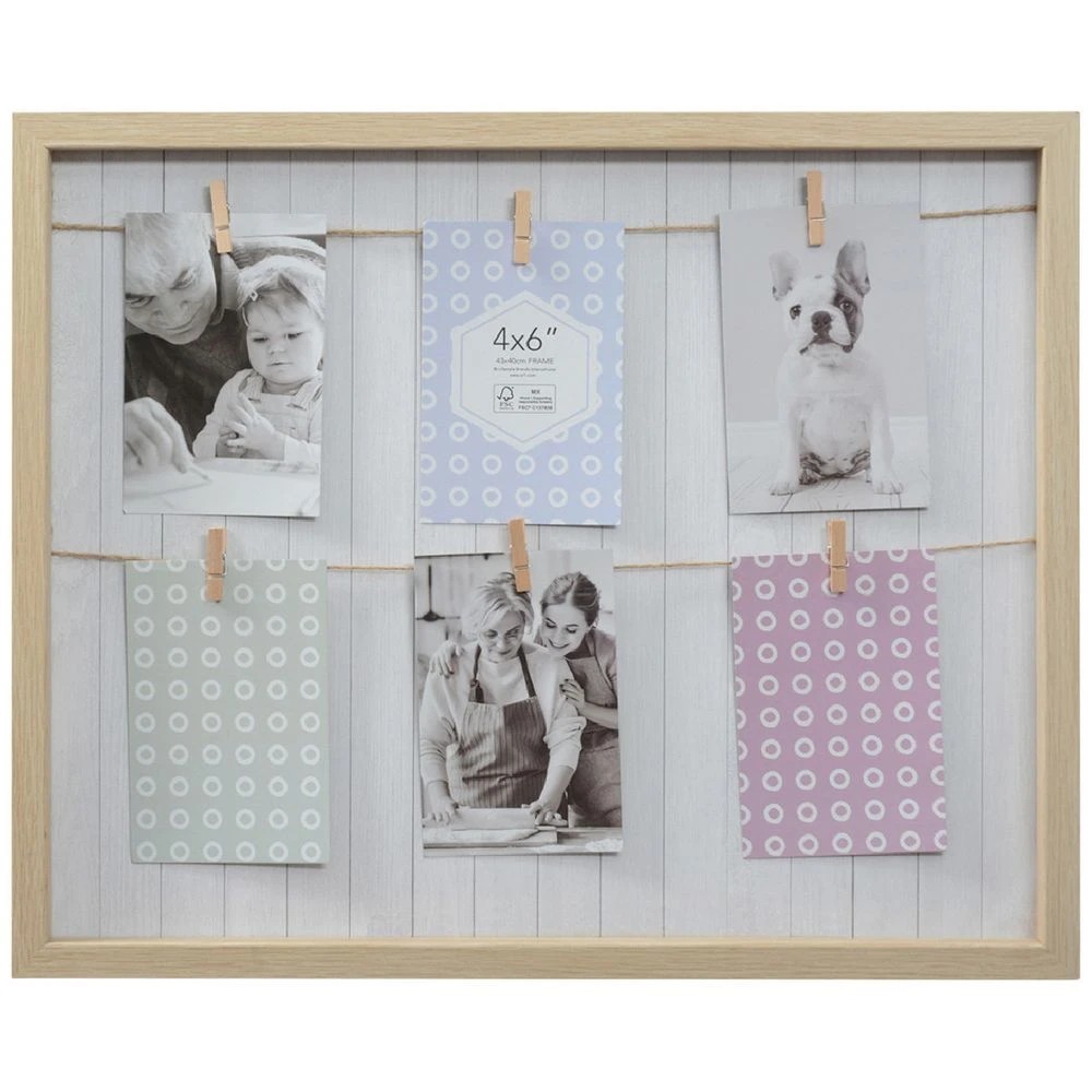 1 Promenade Pegboard 6 Openings Oak, 1 of 5