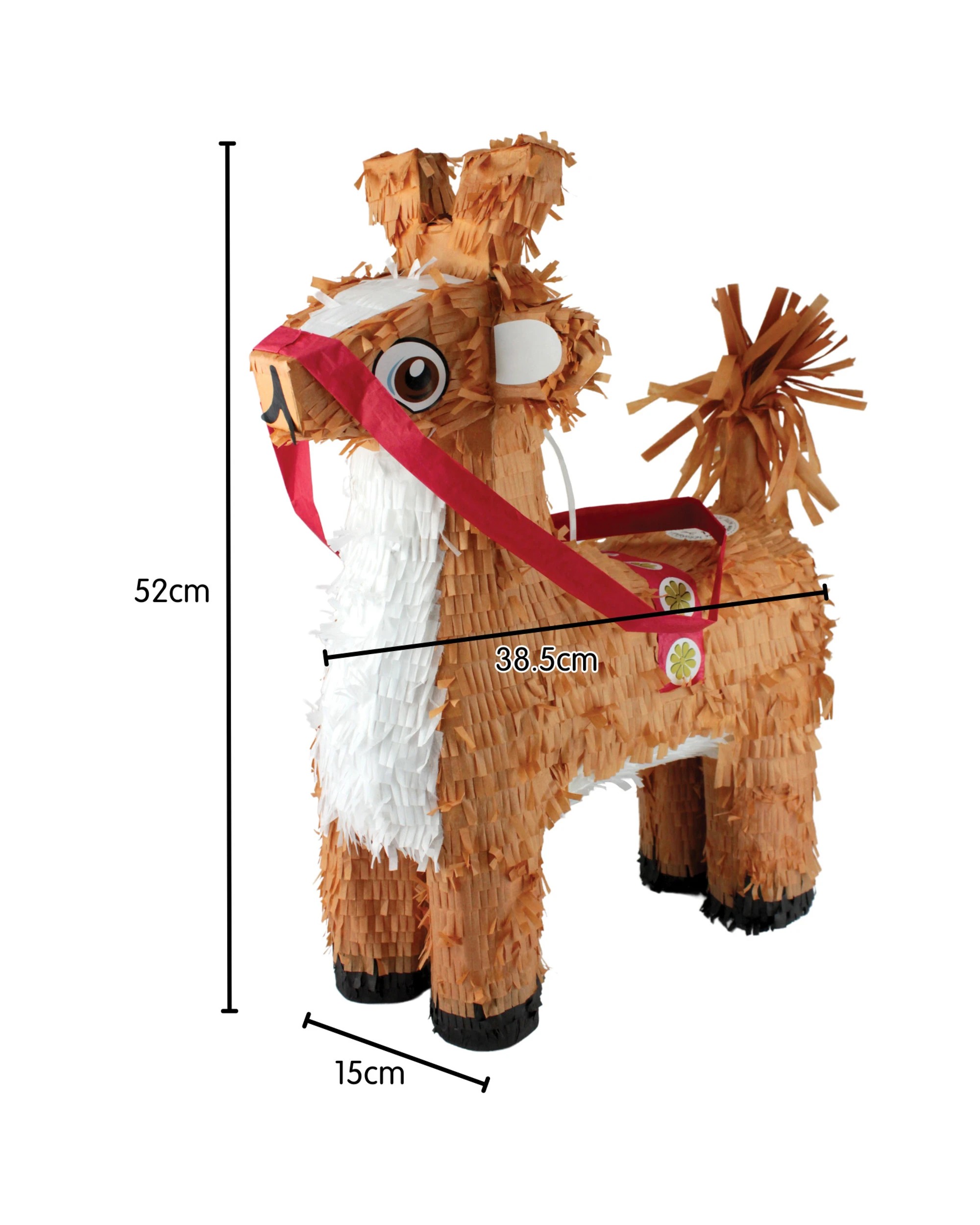 3 Unique Christmas Reindeer Pinata Decoration - Brown, 3 of 4