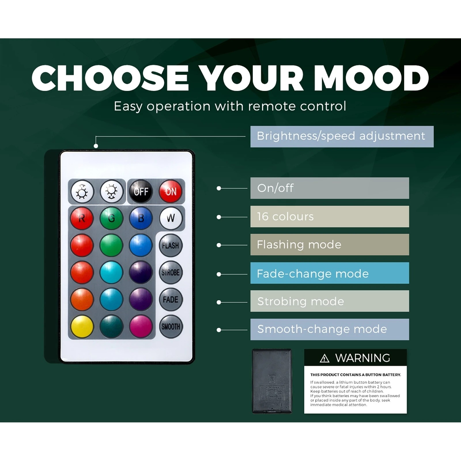 5 Oikiture Bedside Table Rgb Led Nightstand Cabinet 2 Drawers
 - Black, 5 of 10