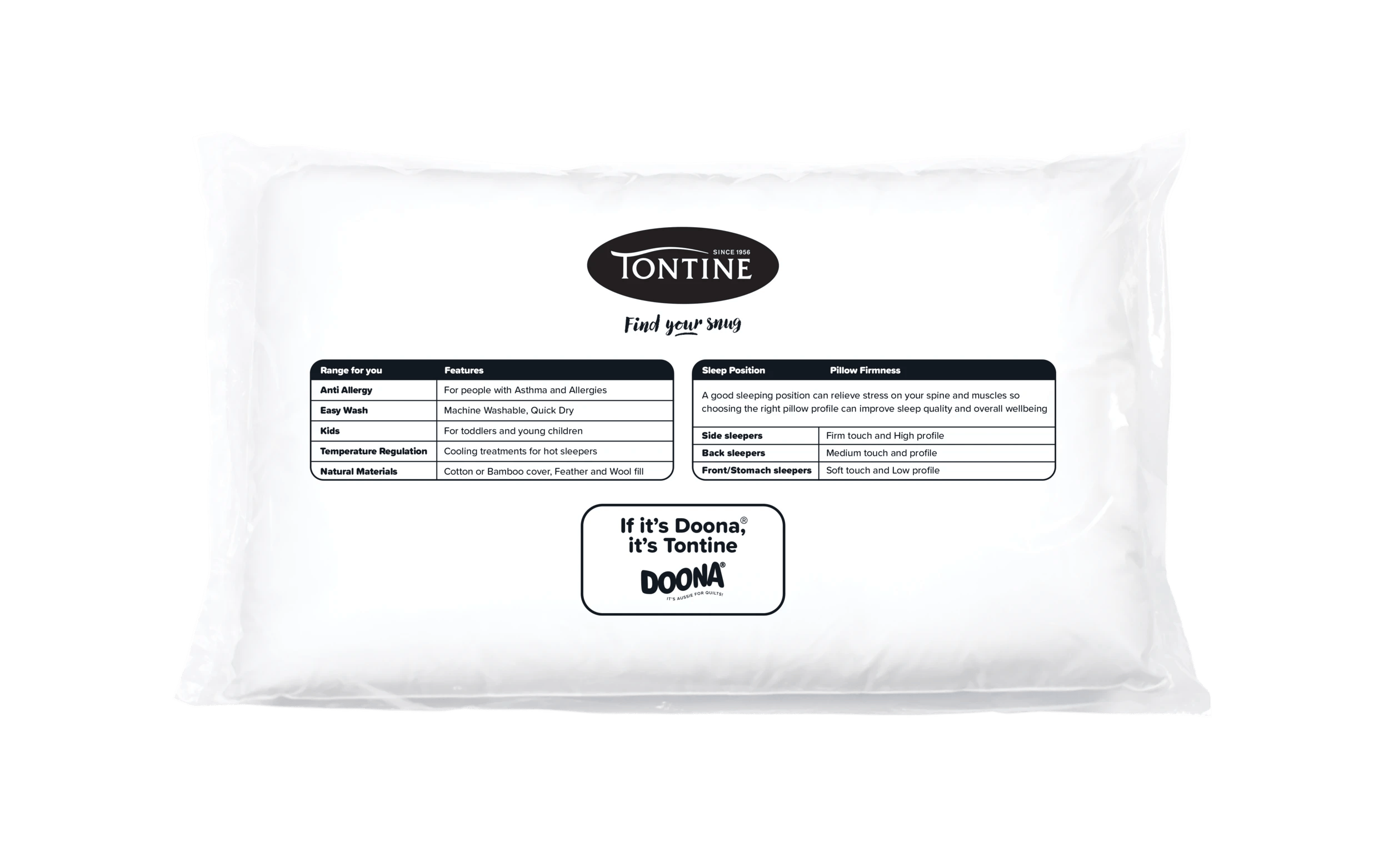3 Tontine Extra Support Pillow - One Size - White, 3 of 3