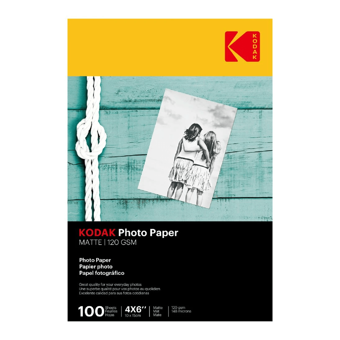 1 Kodak 6 x 4" Everyday Photo Paper Matte 120gsm 100PK, 1 of 1