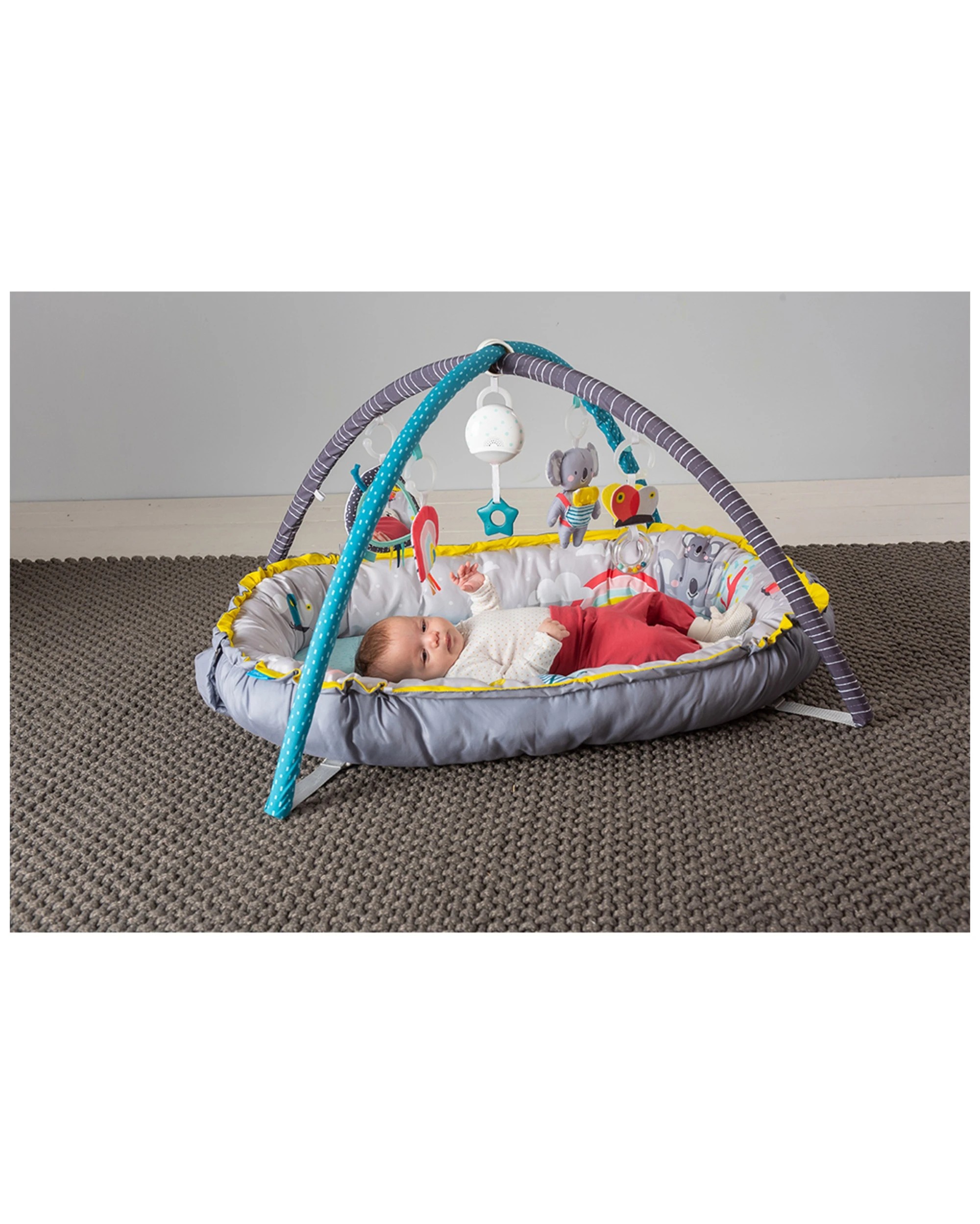 4 Taf Toys Koala 100cm Musical Cosy Play Gym Baby/newborn 0m+ Activity Toy Mat - Blue, 4 of 4