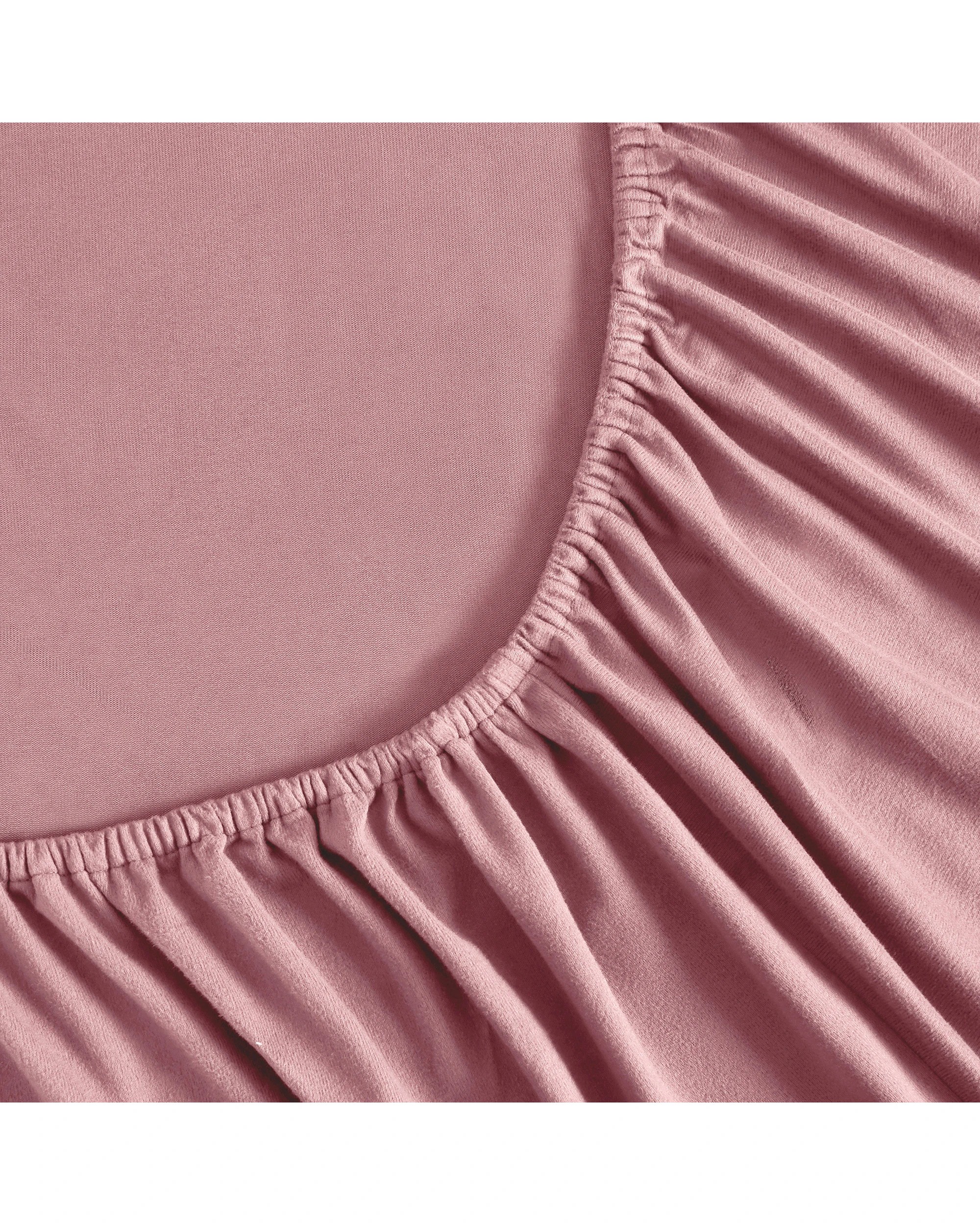 5 Dreamaker Micro Flannel Combo Fitted Sheet Set - Super King Bed - Pink Pearl, 5 of 7