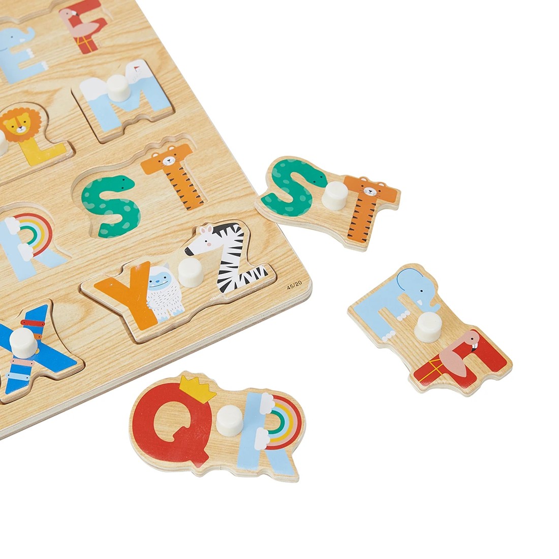 4 Wooden Alphabet Peg Puzzle, 4 of 6