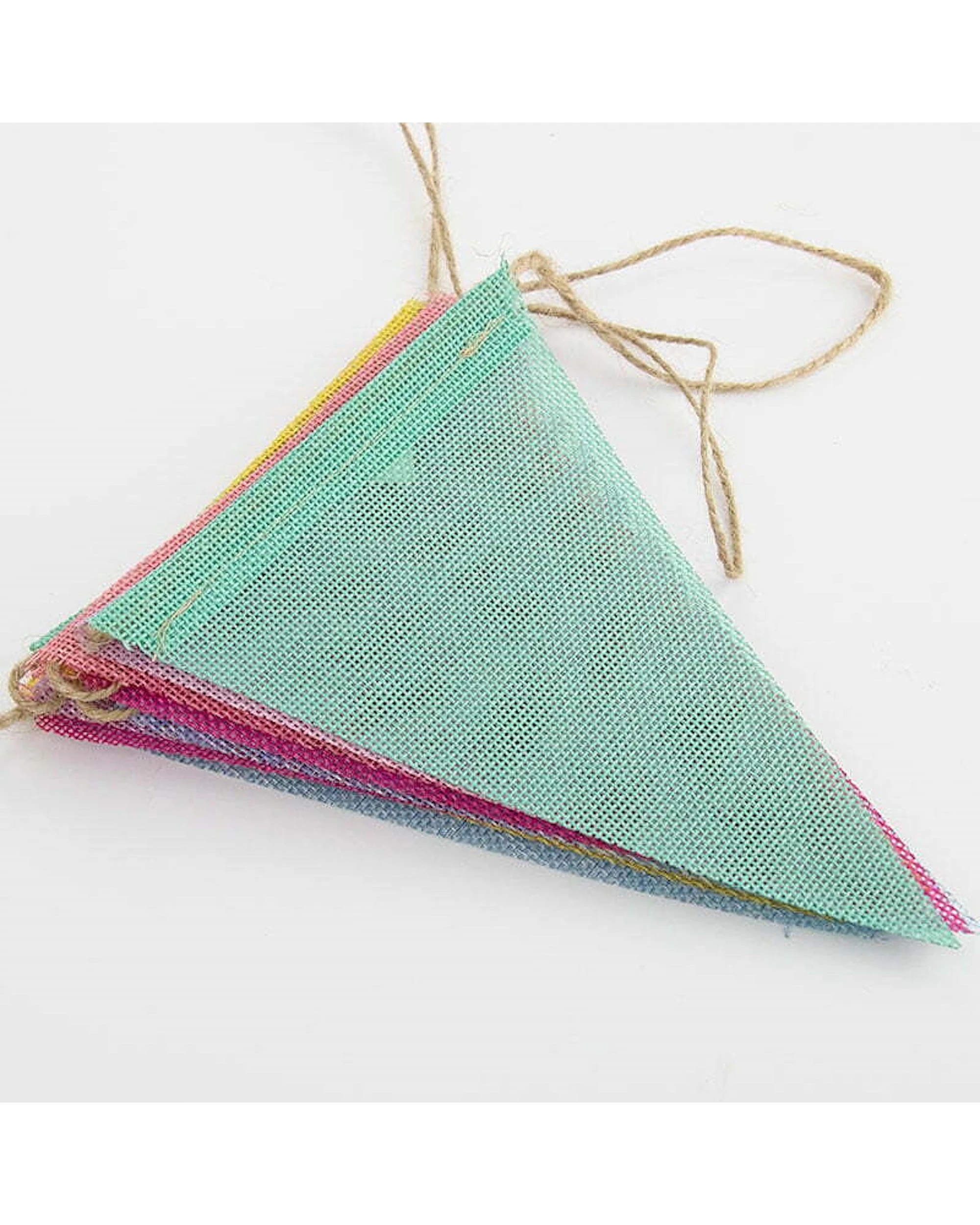 2 Party Maker Multicoloured Plastic Hessian Flag Banner 3.6mMulti - Multi, 2 of 4