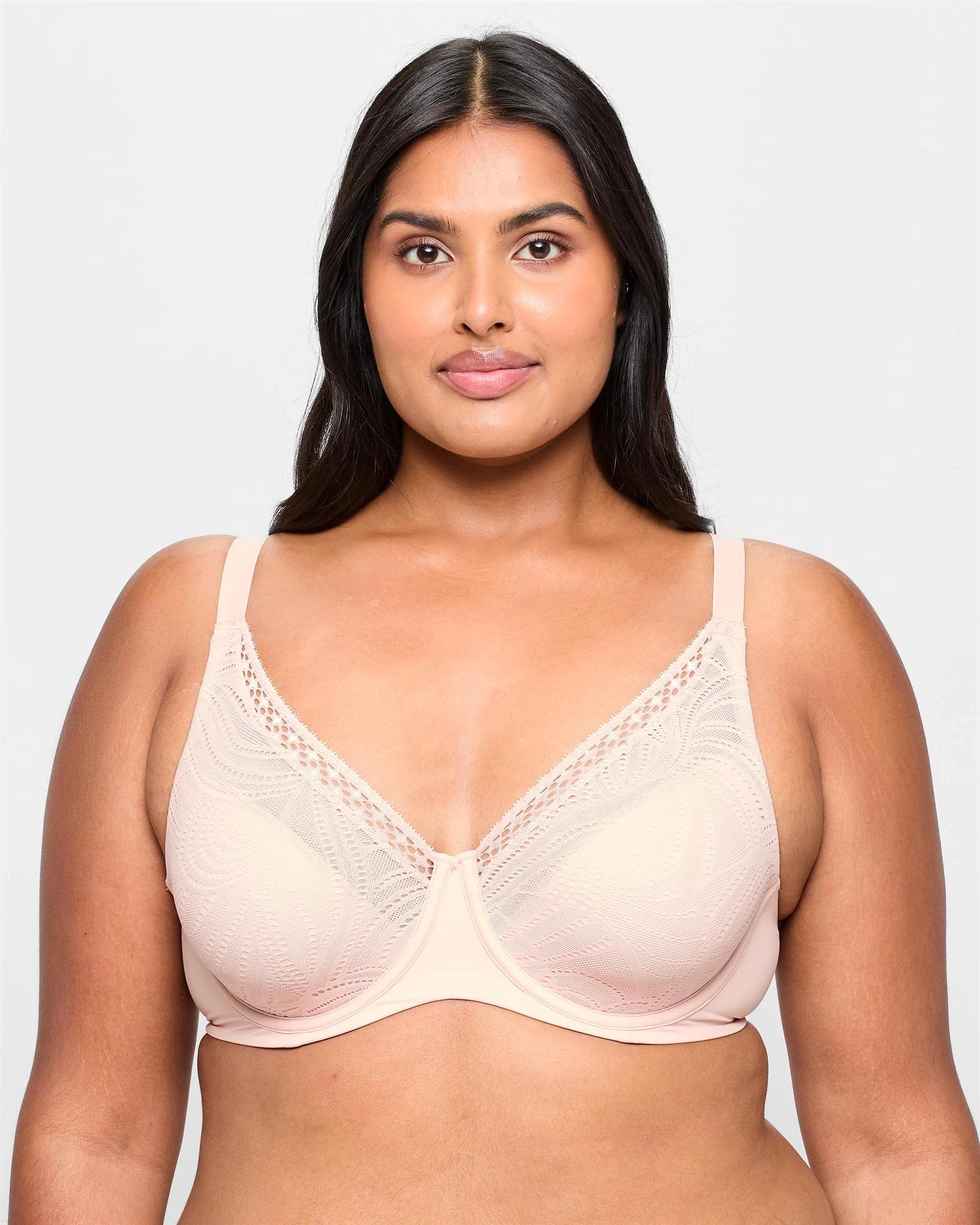 1 Target Lace Minimiser Bra PINK STONE, 1 of 2