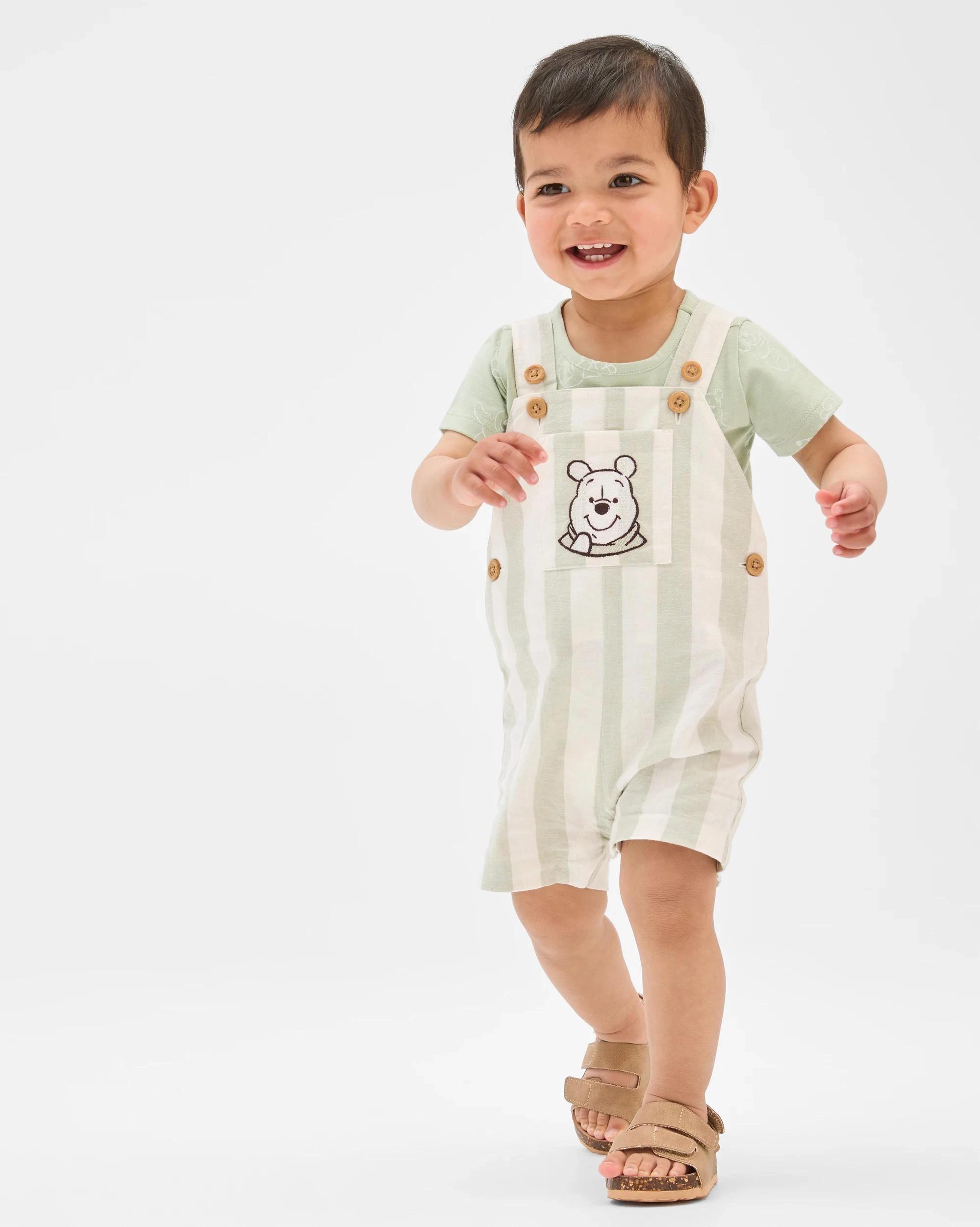 1 Disney Winnie The Pooh Baby Shortall Set WINNIE THE POOH, 1 of 3