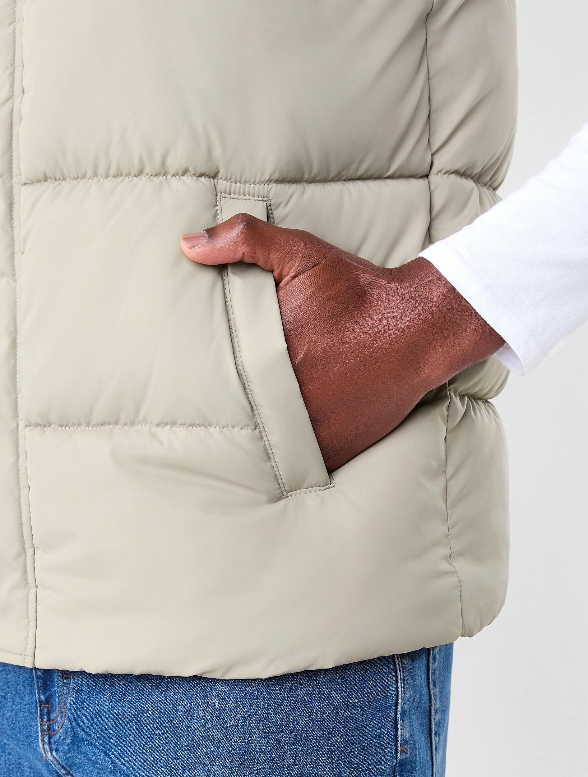 7 Hooded Puffer Vest Bge Khaki, 7 of 7