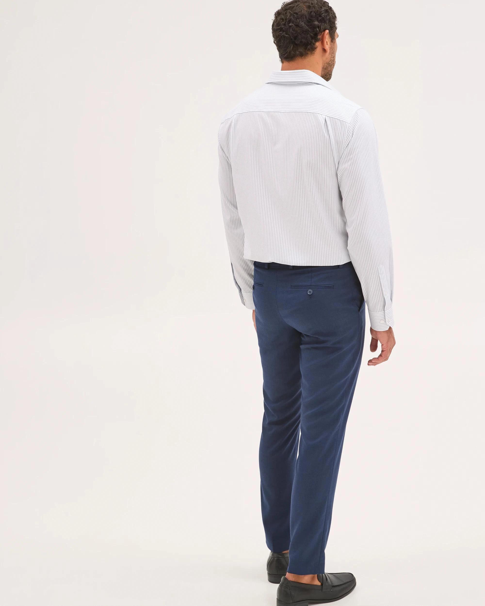 6 Preview Tailored Suit Pants NAVY MARLE, 6 of 6