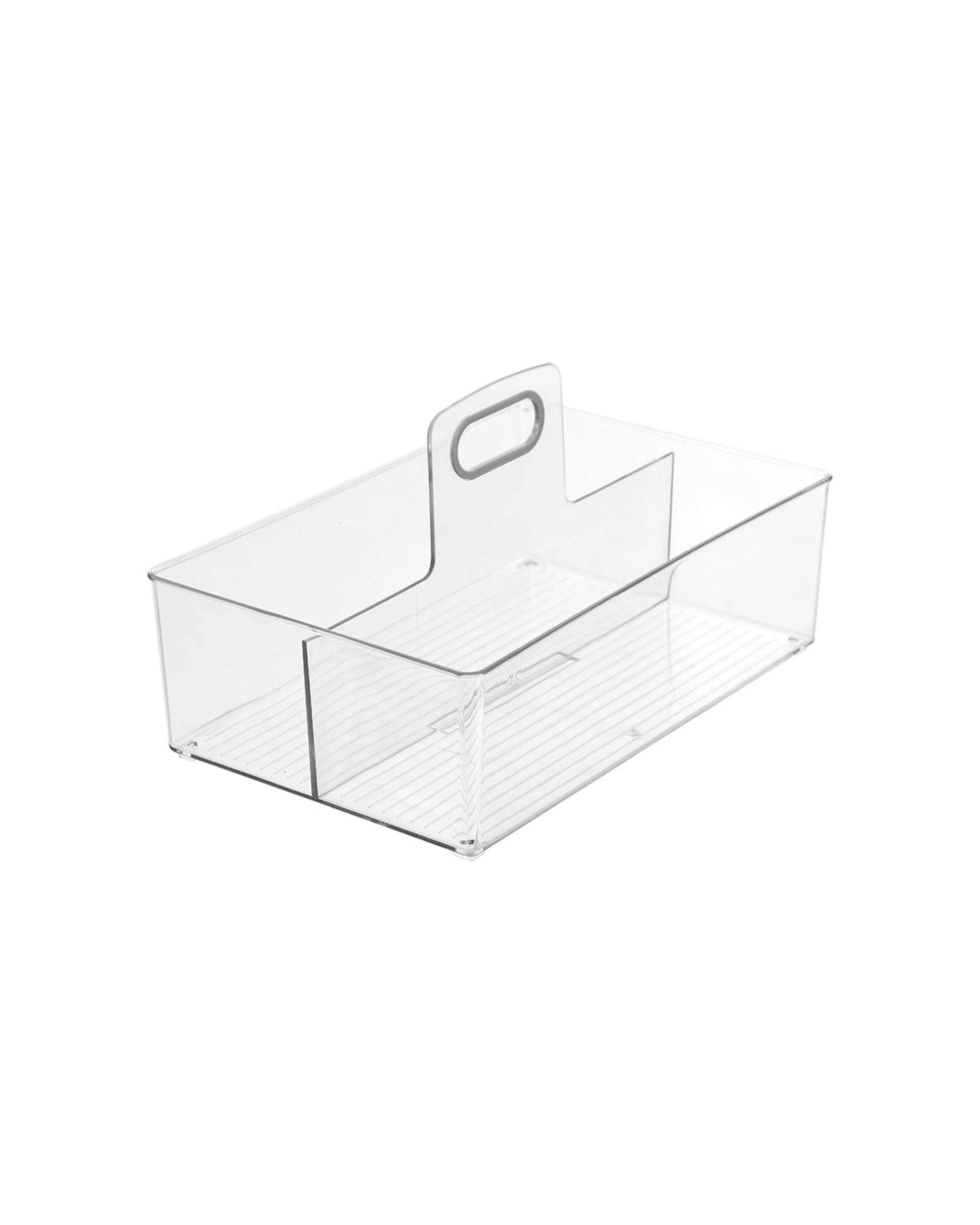 5 Boxsweden 2PK Crystal 35x22cm Caddy 2 Compartment Organiser Durable Design
 - plain, 5 of 9