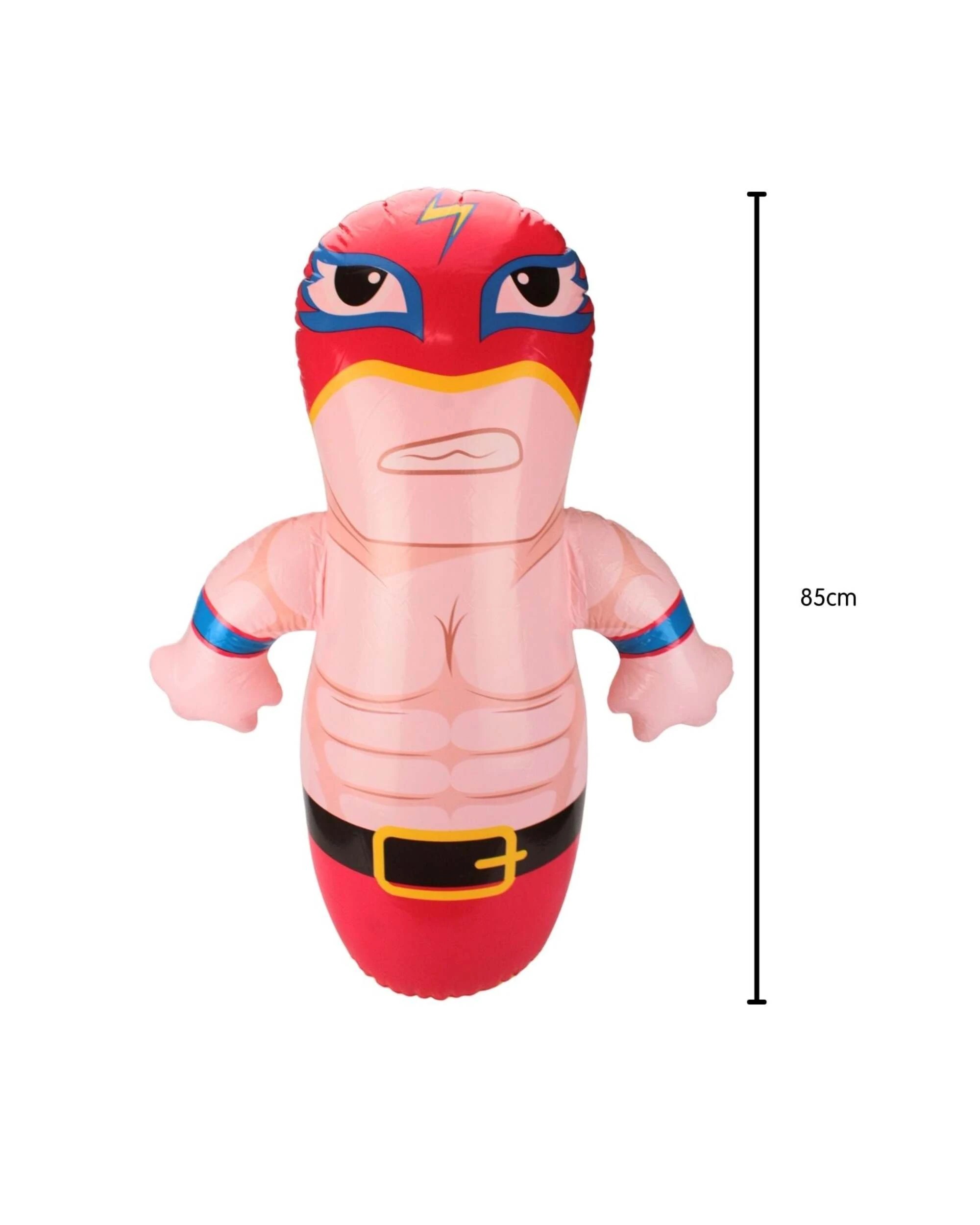 2 Party Maker Inflatable Wrestler Punching Bag - Red, 2 of 3