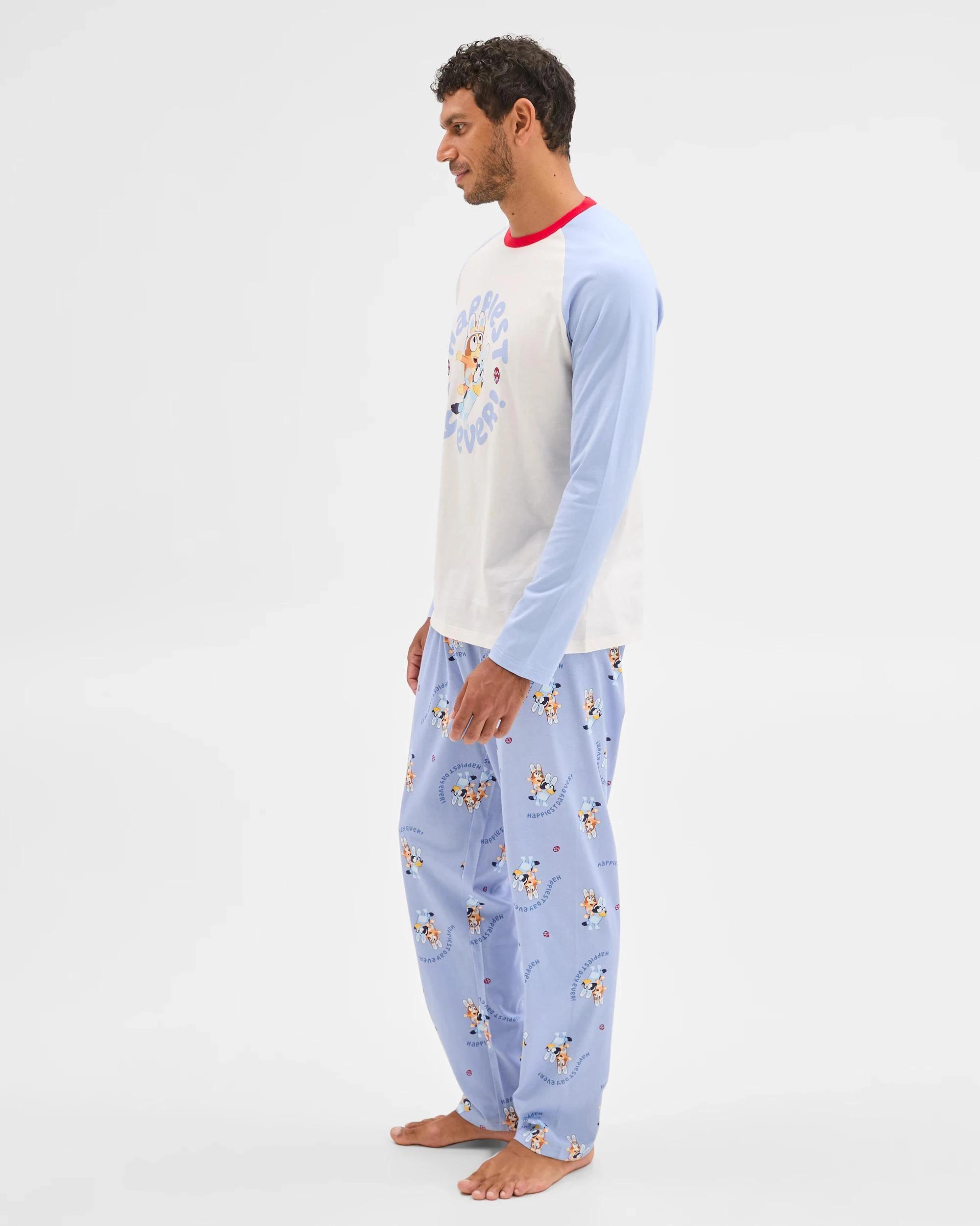 4 Family Matching Australian Cotton Easter Mens Pyjama Set - Bluey BLUEY, 4 of 8