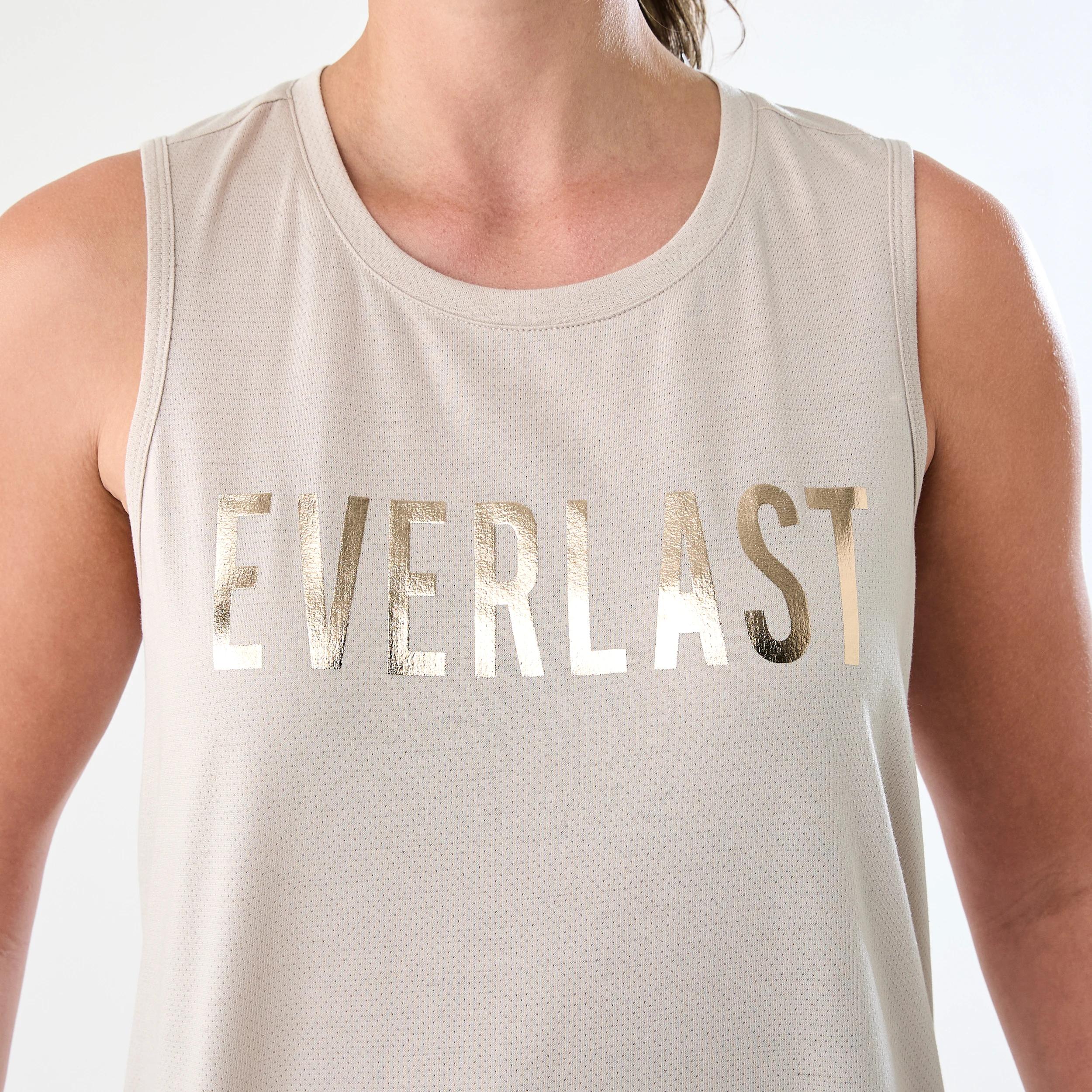 5 Everlast Womens Keyhole Tank EVERLAST BLOCK LOGO STONE, 5 of 7