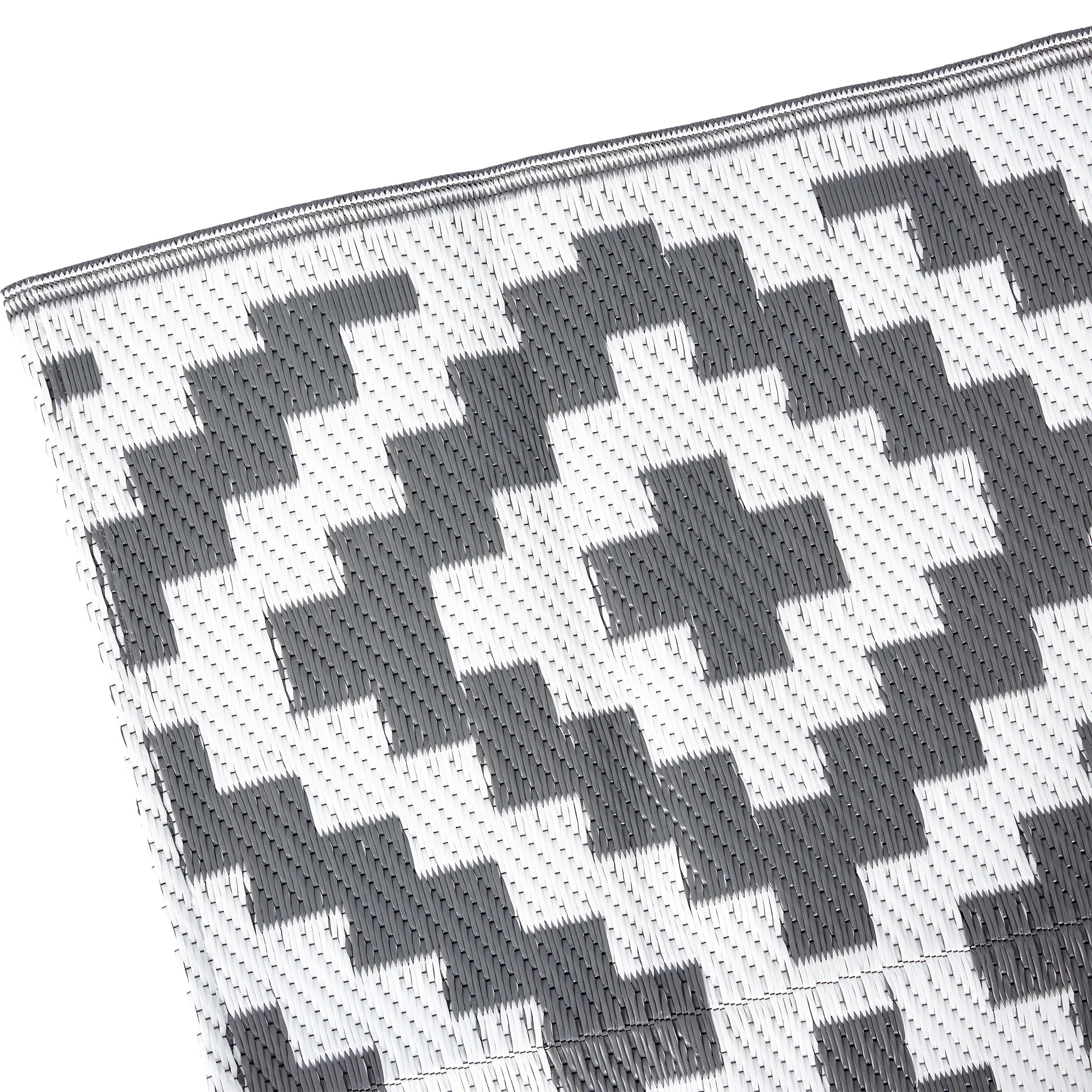 5 Woven Floor Mat - Grey, 5 of 7