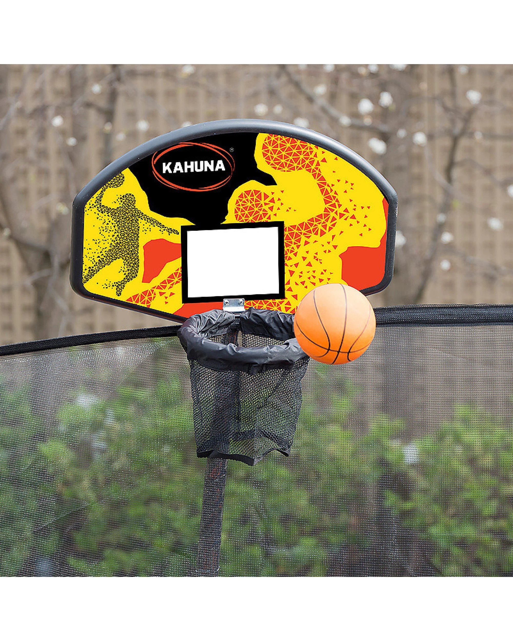5 Kahuna 8ft Trampoline with LED Basketball Set and Roof - Pink, 5 of 8