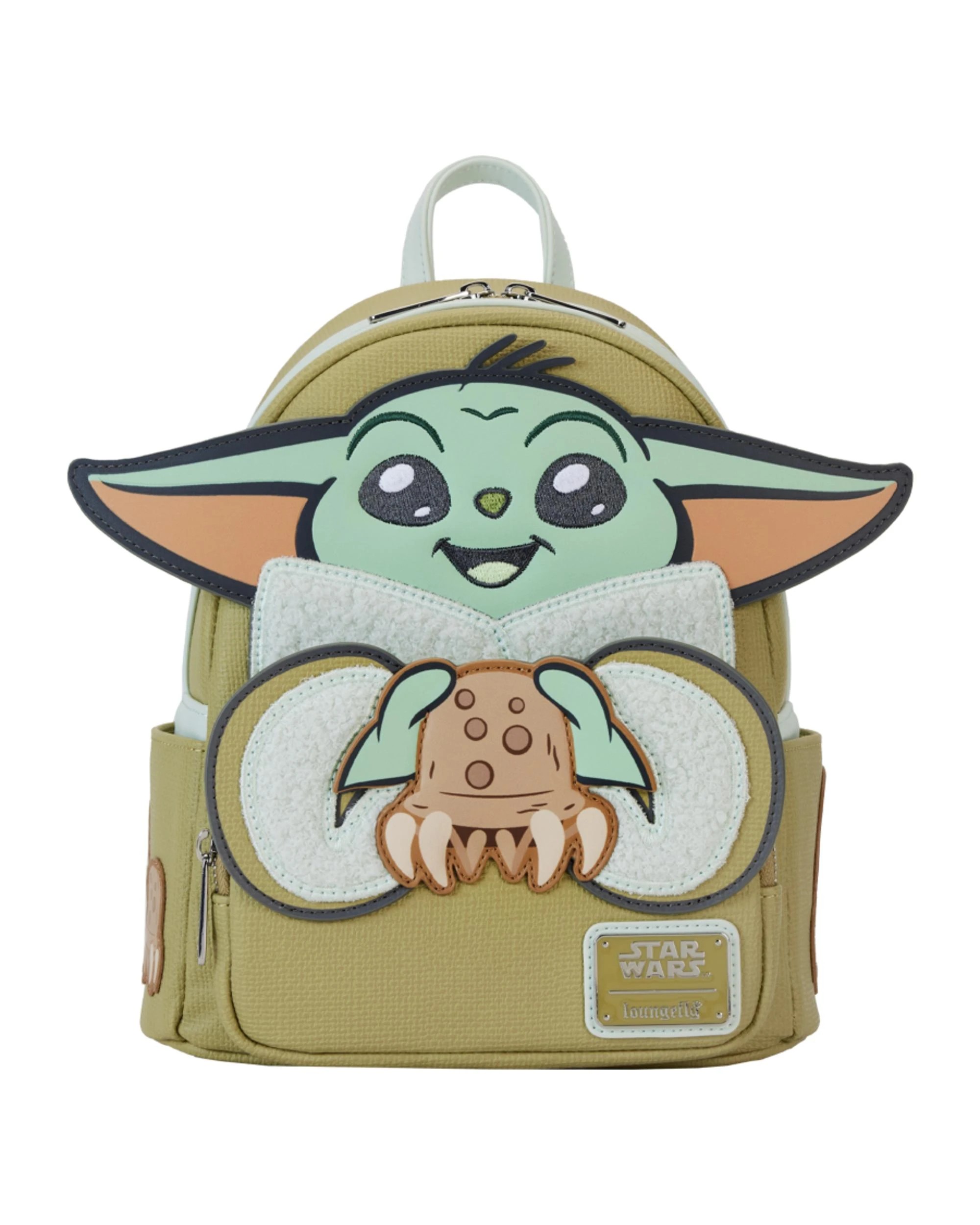 1 Loungefly Star Wars The Mandalorian Grogu and Crabbies Cosplay Mini Backpack, 1 of 6