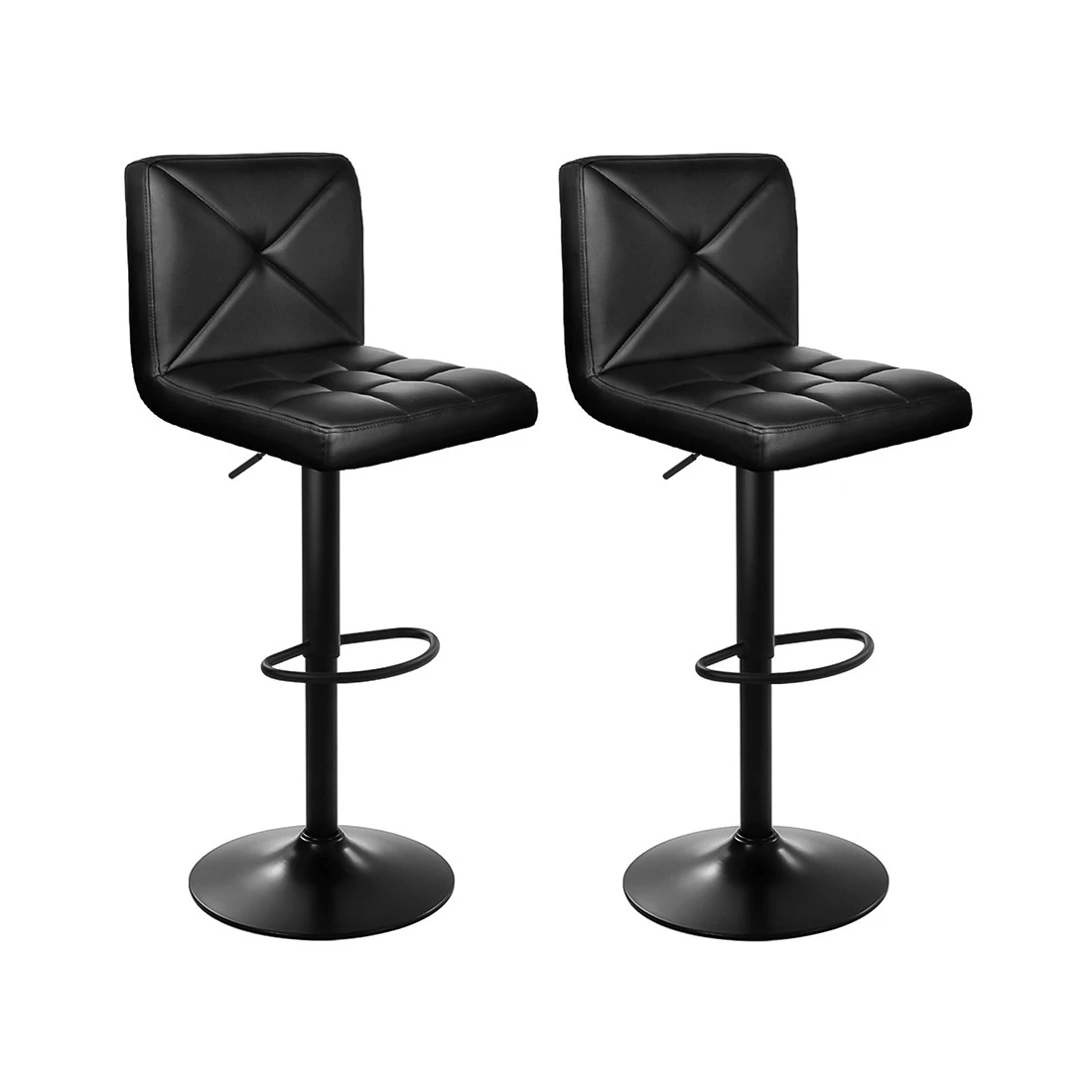 1 Artiss 2x Bar Stools Gas Lift Leather Stool - Multi, 1 of 7