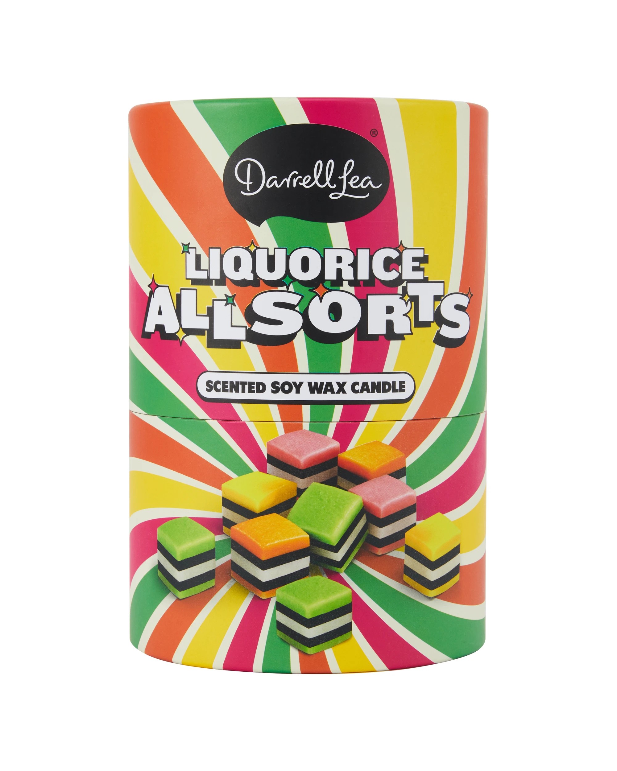 5 Darrell Lea Liquorice All Sorts Scented Soy Wax Candle, 5 of 6