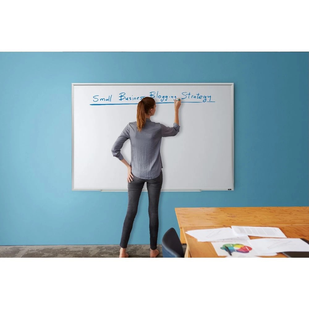 4 J.Burrows Porcelain Whiteboard Silver 1800 x 1200mm, 4 of 4