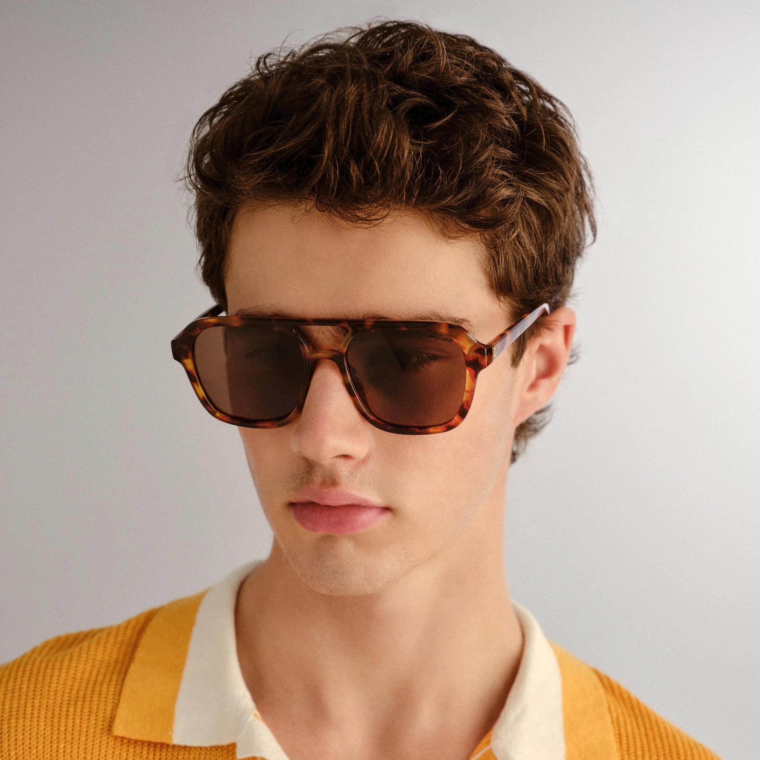 2 SOLARIZED® Bold Aviator Sunglasses TORTOISESHELL, 2 of 2