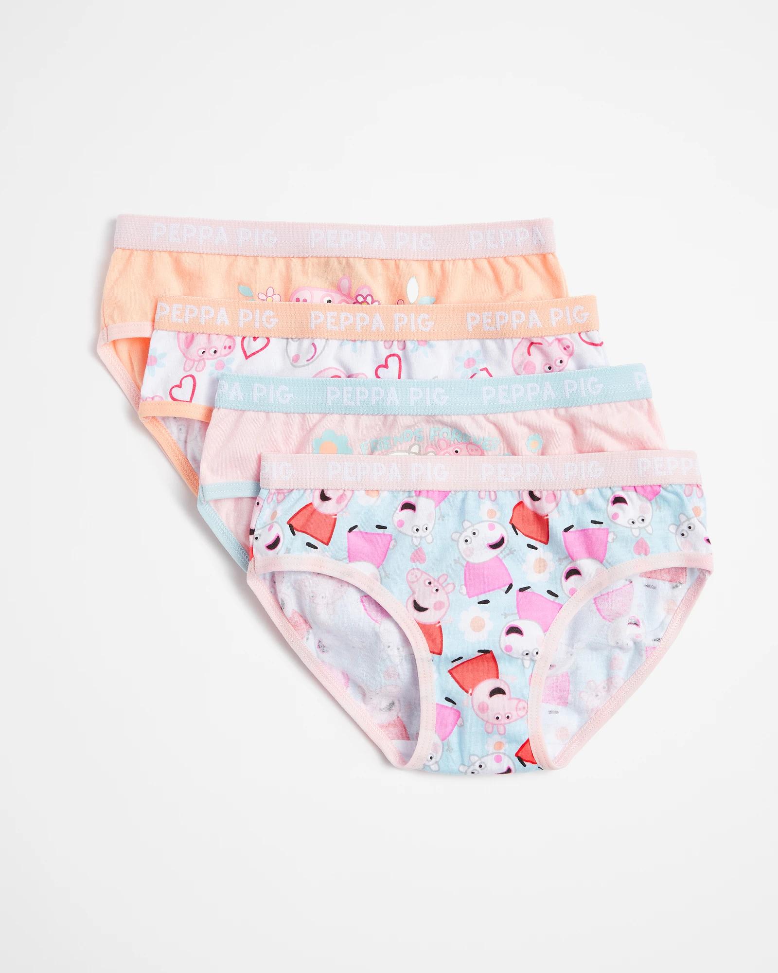 1 Peppa Pig Girls Brief 4 Pack  Gifting Set ORANGE, 1 of 2