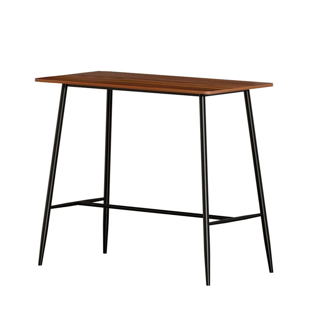 1 Artiss Halle Bar Table 120CM Rectangular - Brown, 1 of 8