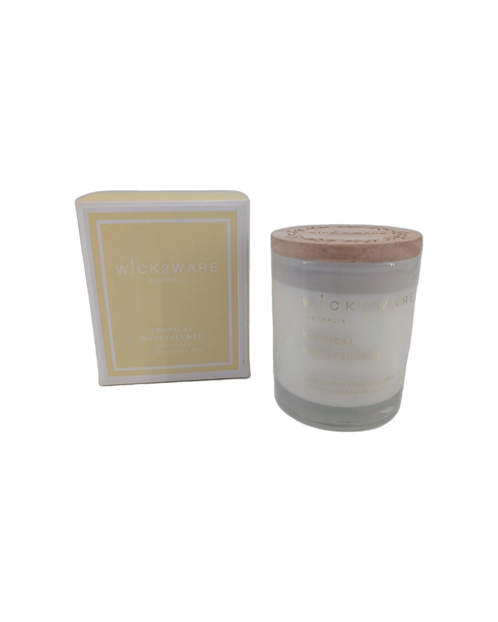 1 Wick2Ware Soy Scented Candle Jar Home Fragrance Tropical Honeysuckle 260g - Multi, 1 of 1
