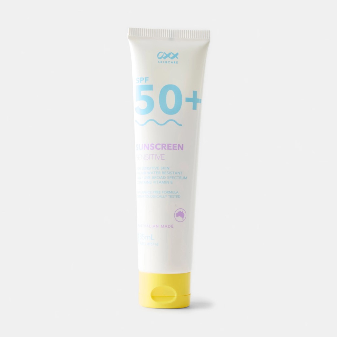 1 OXX Skincare SPF 50+ Sensitive Sunscreen 35ml - Vitamin E, 1 of 3
