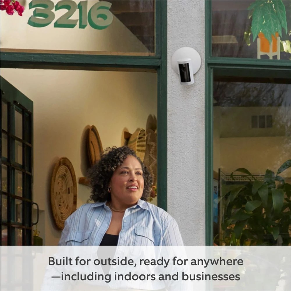 6 Ring PoE Outdoor Camera Plus White, 6 of 10