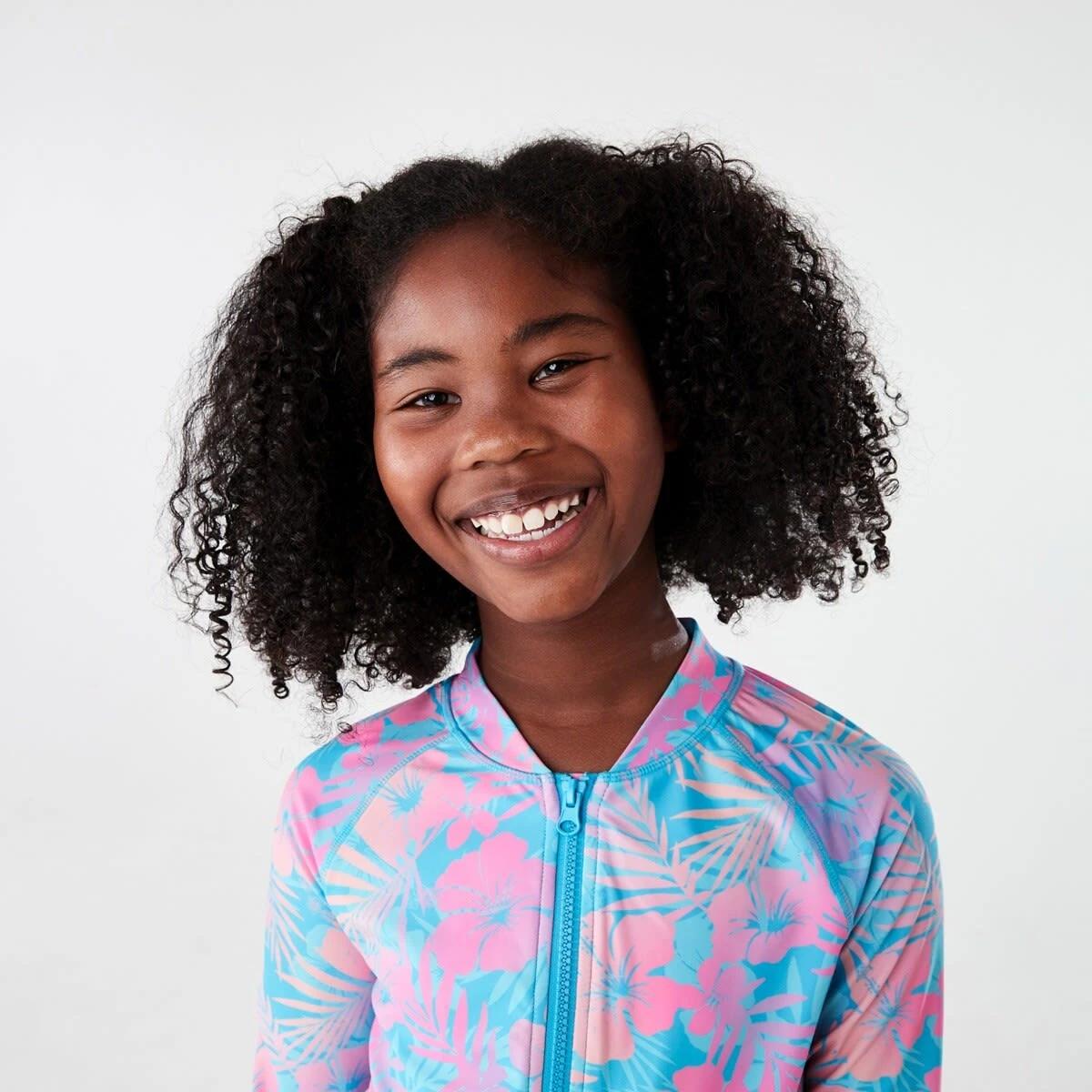 2 Long Sleeve Zip Through Rash Vest OMBRE TROPICAL LUSH MULTI, 2 of 8