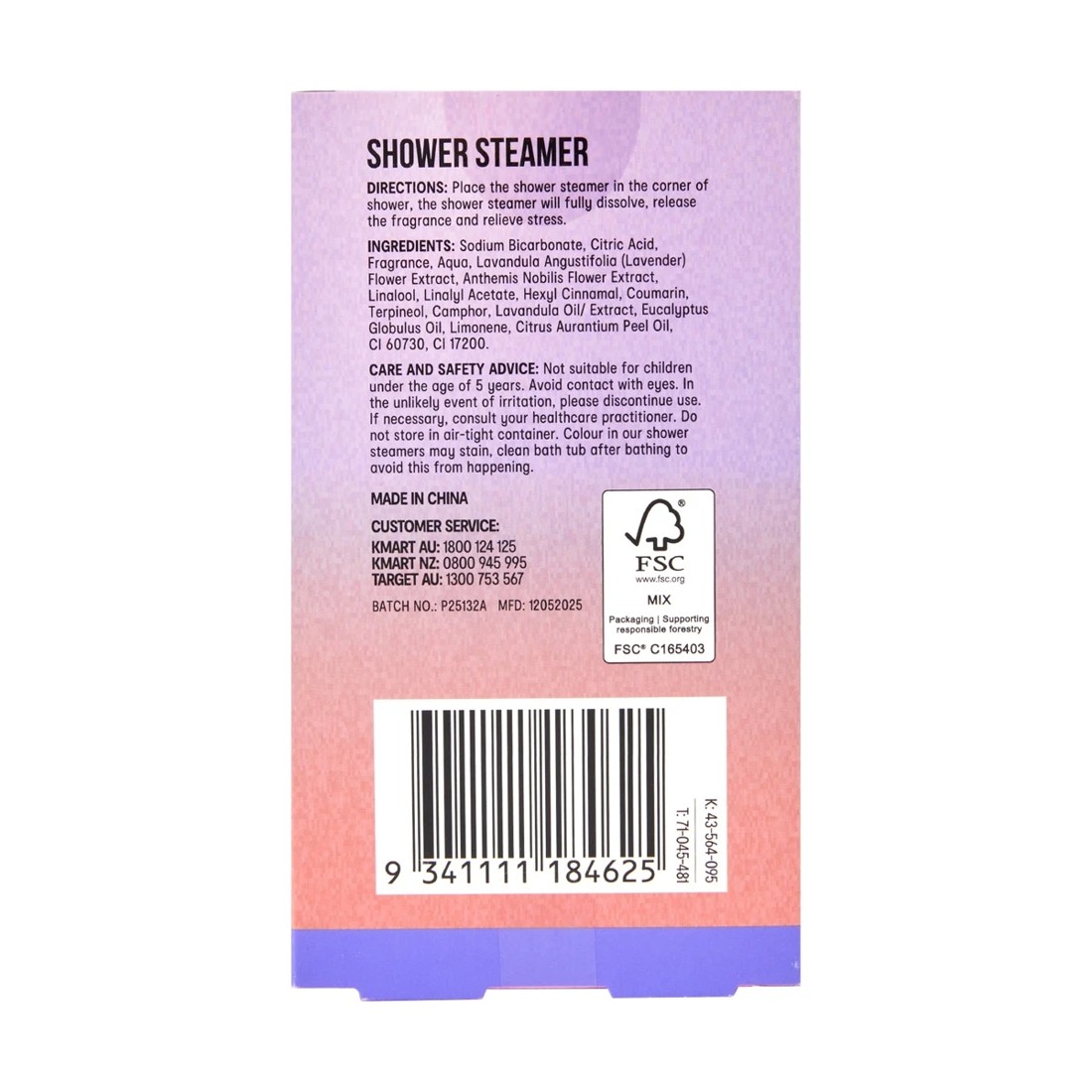 4 OXX Bodycare Good Night Shower Steamer - Lavender and Chamomile, 4 of 4
