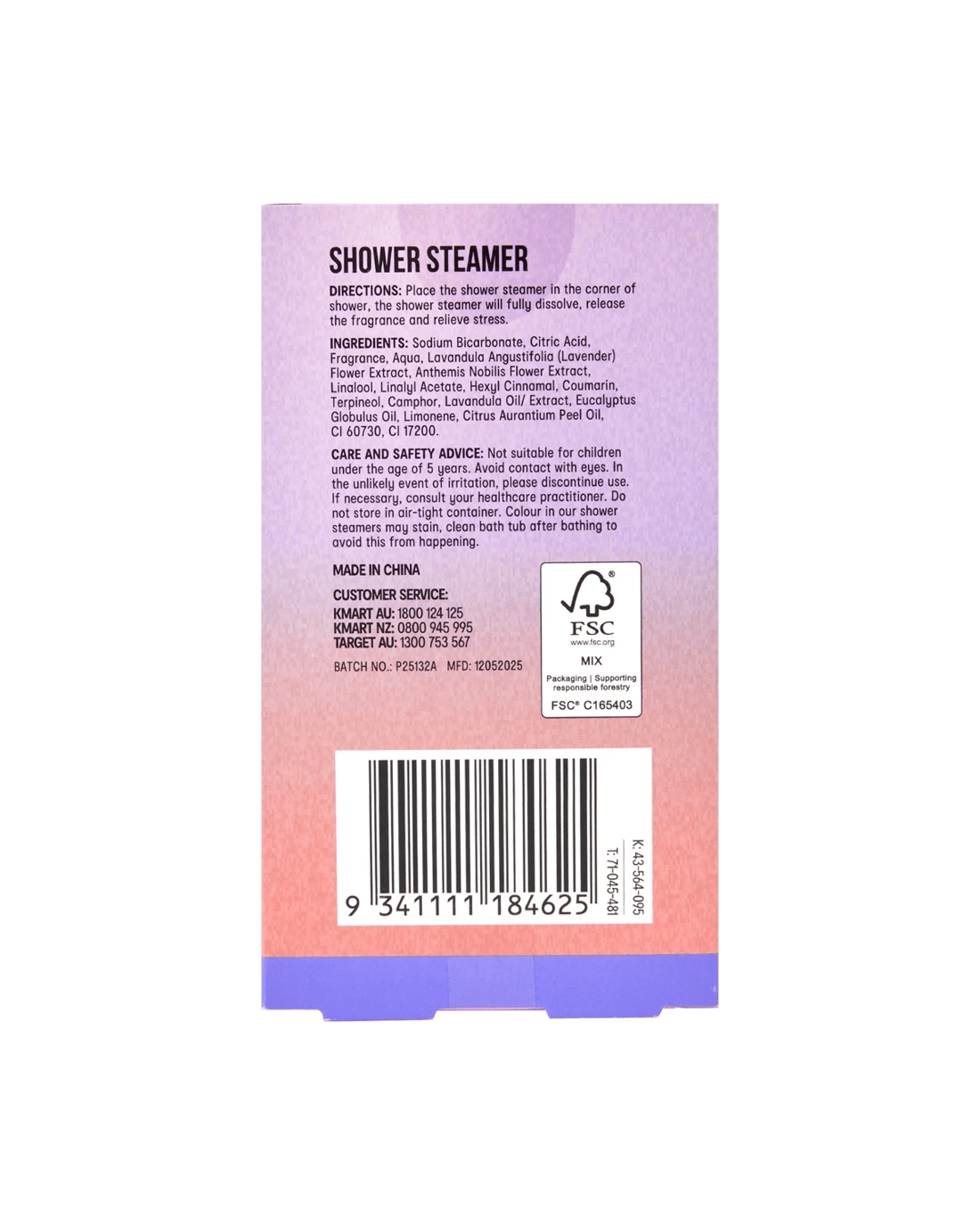 4 OXX Bodycare Good Night Shower Steamer - Lavender and Chamomile, 4 of 4