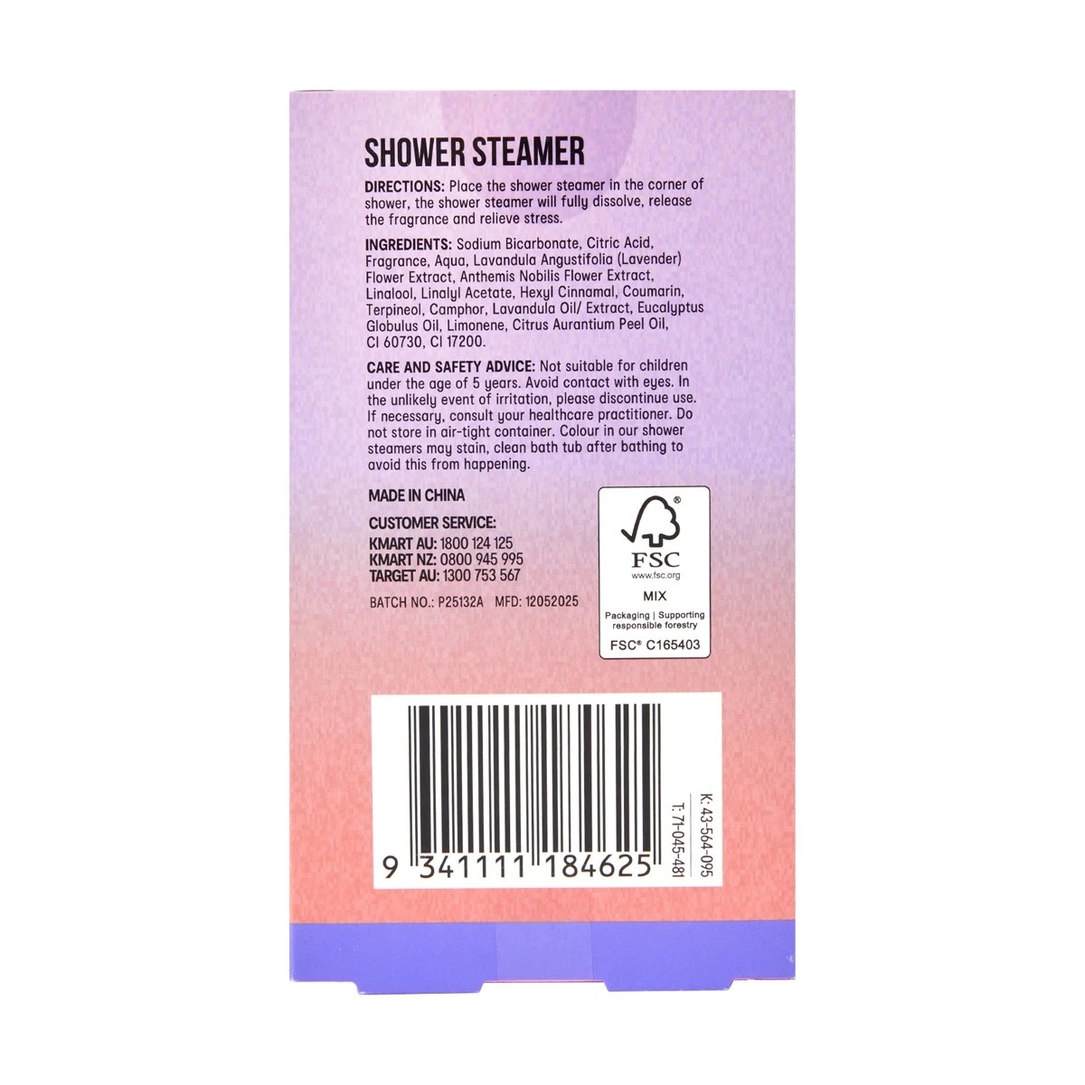 4 OXX Bodycare Good Night Shower Steamer - Lavender and Chamomile, 4 of 4