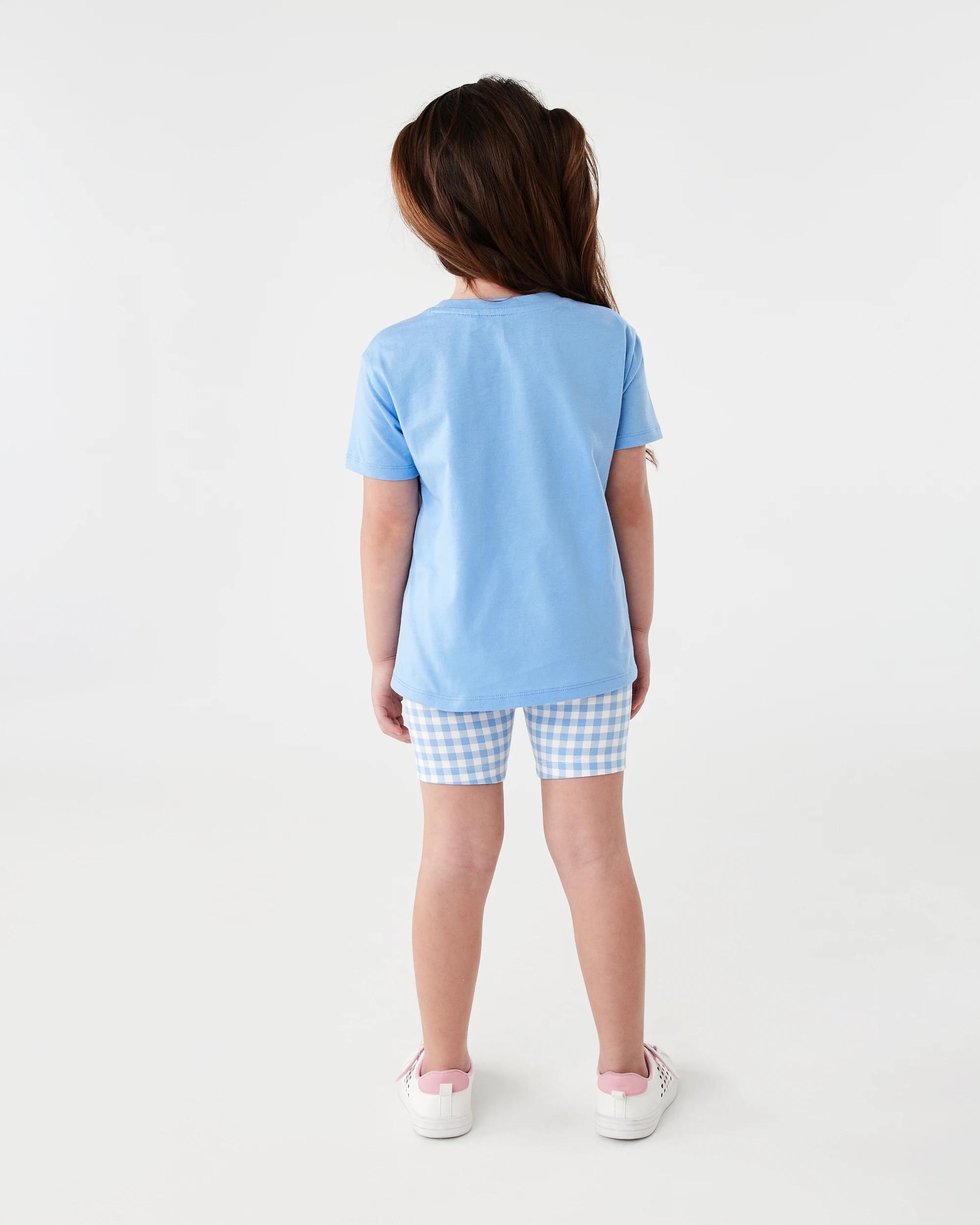 6 Bike Shorts Blu Checks, 6 of 6