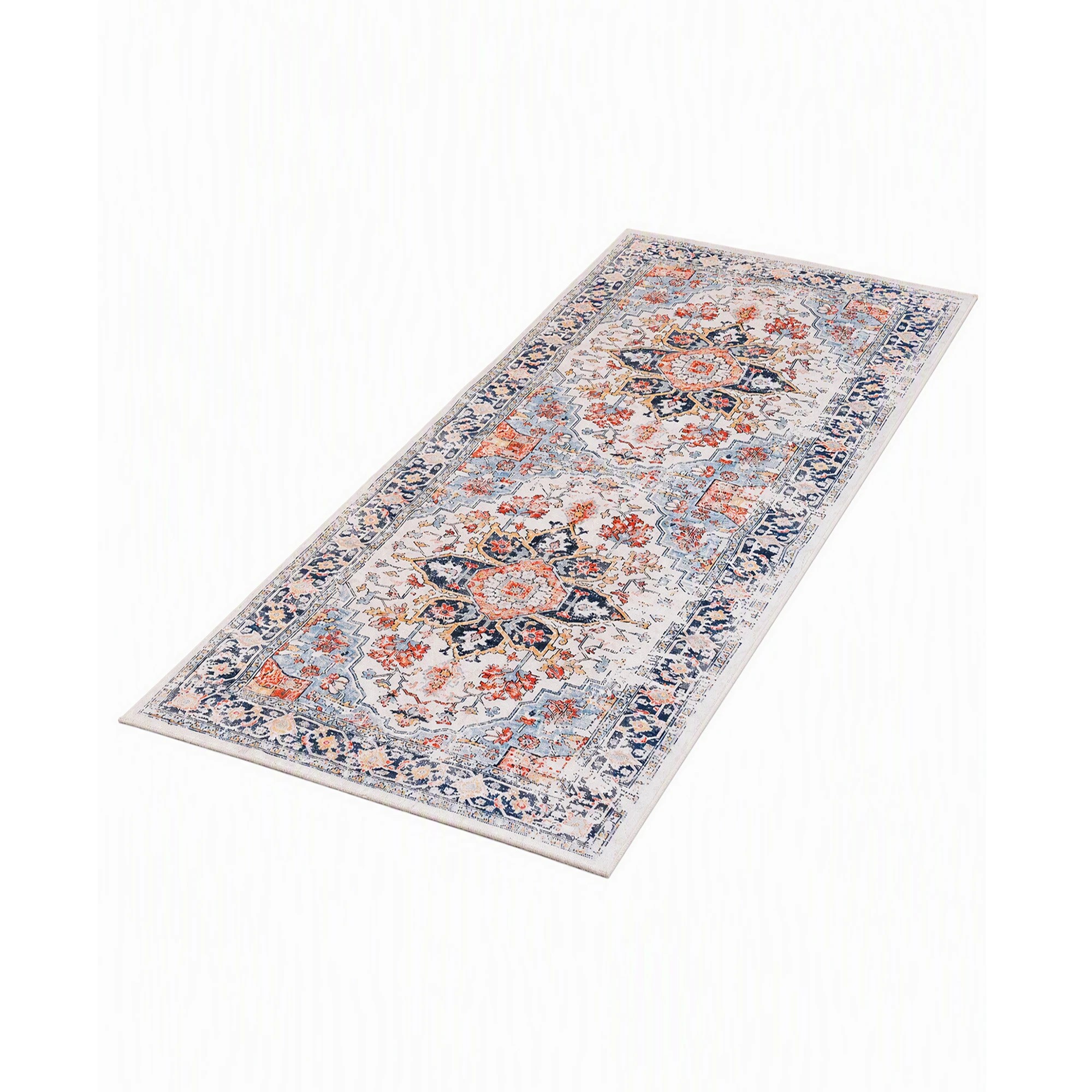 1 Artiss 60 x 120 cm Hallway Runner Rugs for Living Room 0.5cm Washable Non-Slip - Orange, 1 of 10
