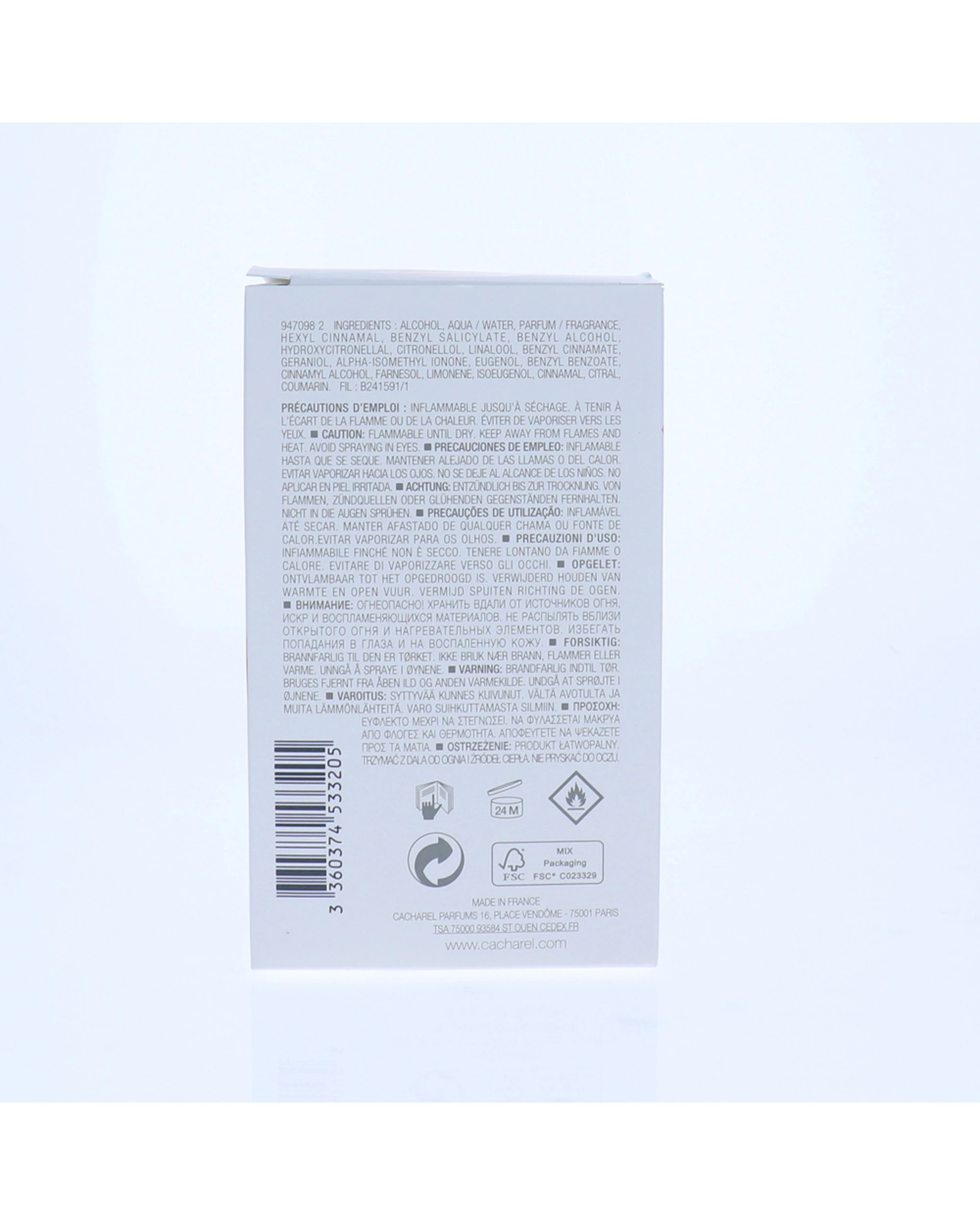 2 Cacharel Anais Anais L'Original 100mL Eau De Toilette Fragrance Spray, 2 of 3