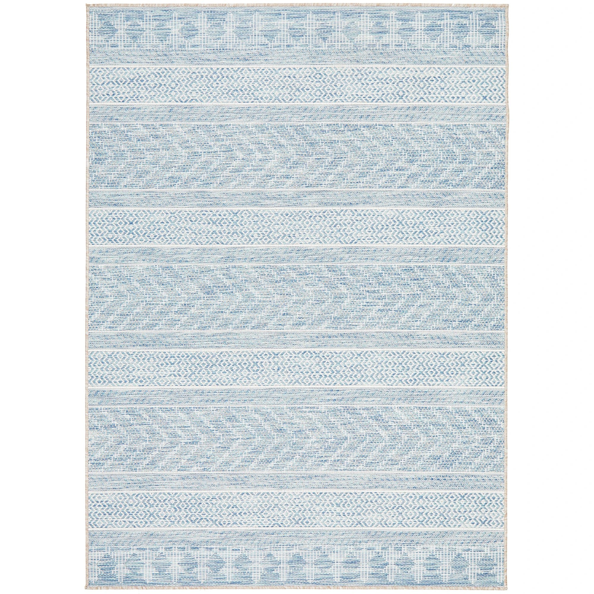 1 Common Ground Rugs Portico 5505 400x300cm - Extra Extra Large Outdoor Rug - Blue, 1 of 9