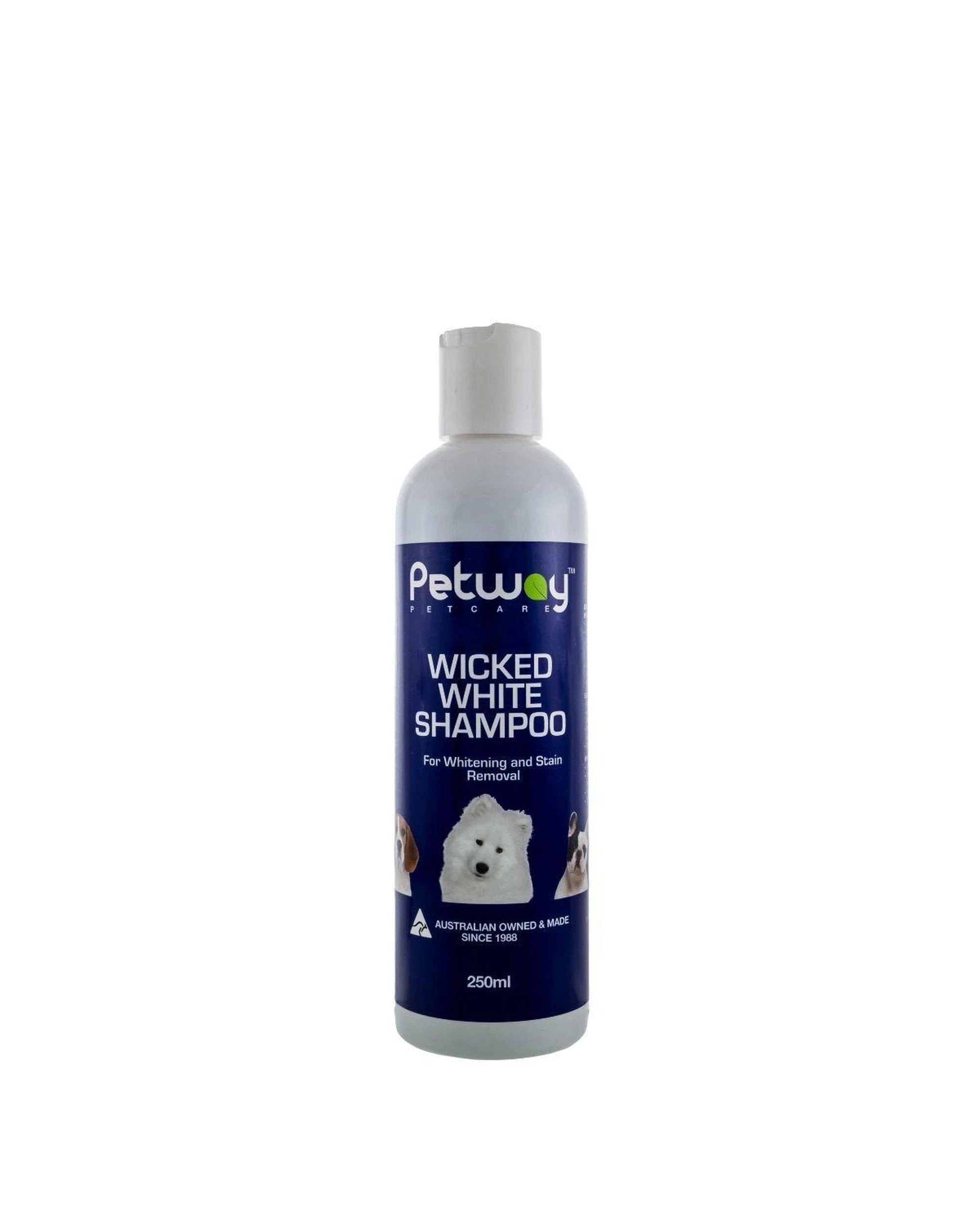 1 Petway Petcare Wicked White & Stain Removal Dog Shampoo 250ml, 1 of 1