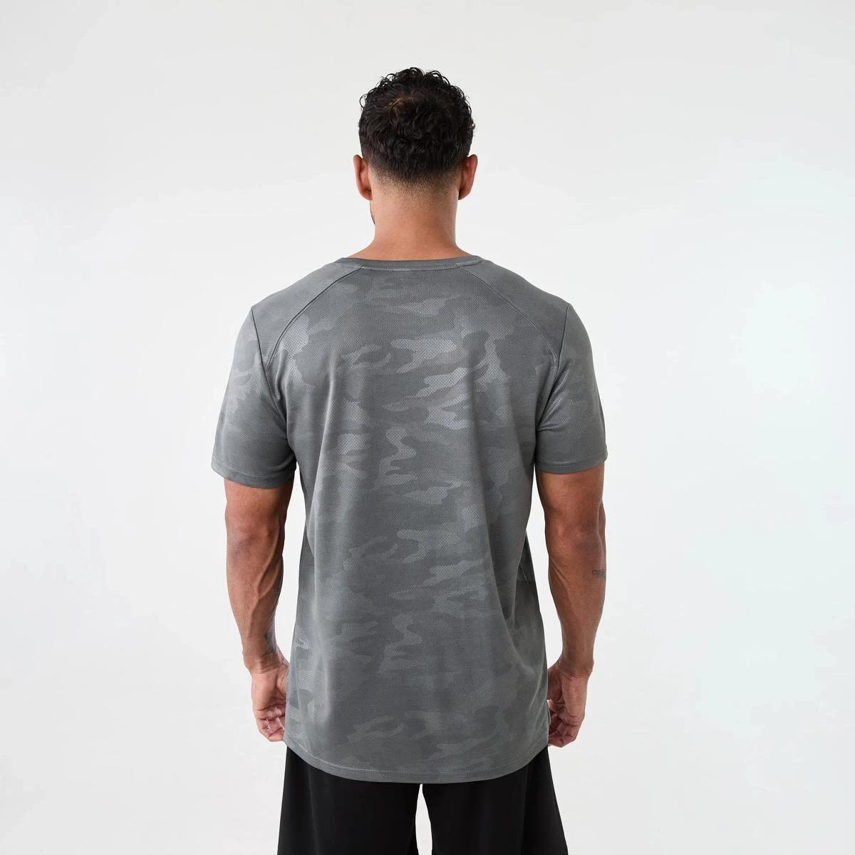 3 Active Mens Printed T-shirt EMBOSSED CAMO QUIET SHADE, 3 of 6
