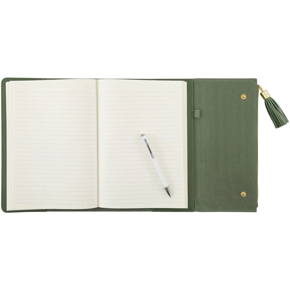 3 Otto Palm Trifold Refillable Notebook Green, 3 of 9