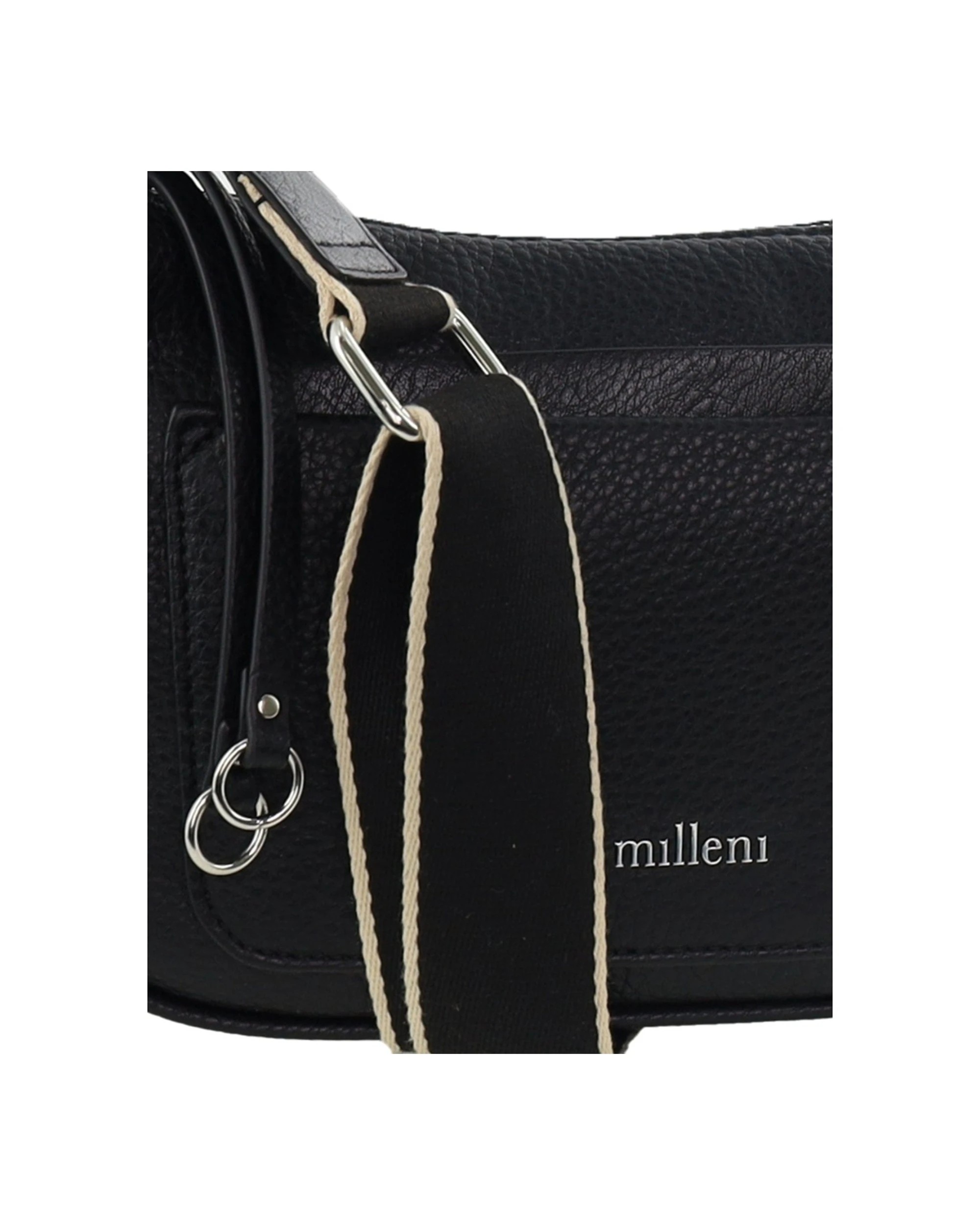 4 Milleni Women's Handbag Vegan Leather Fashion Everyday Crossbody Bag - Black, 4 of 5