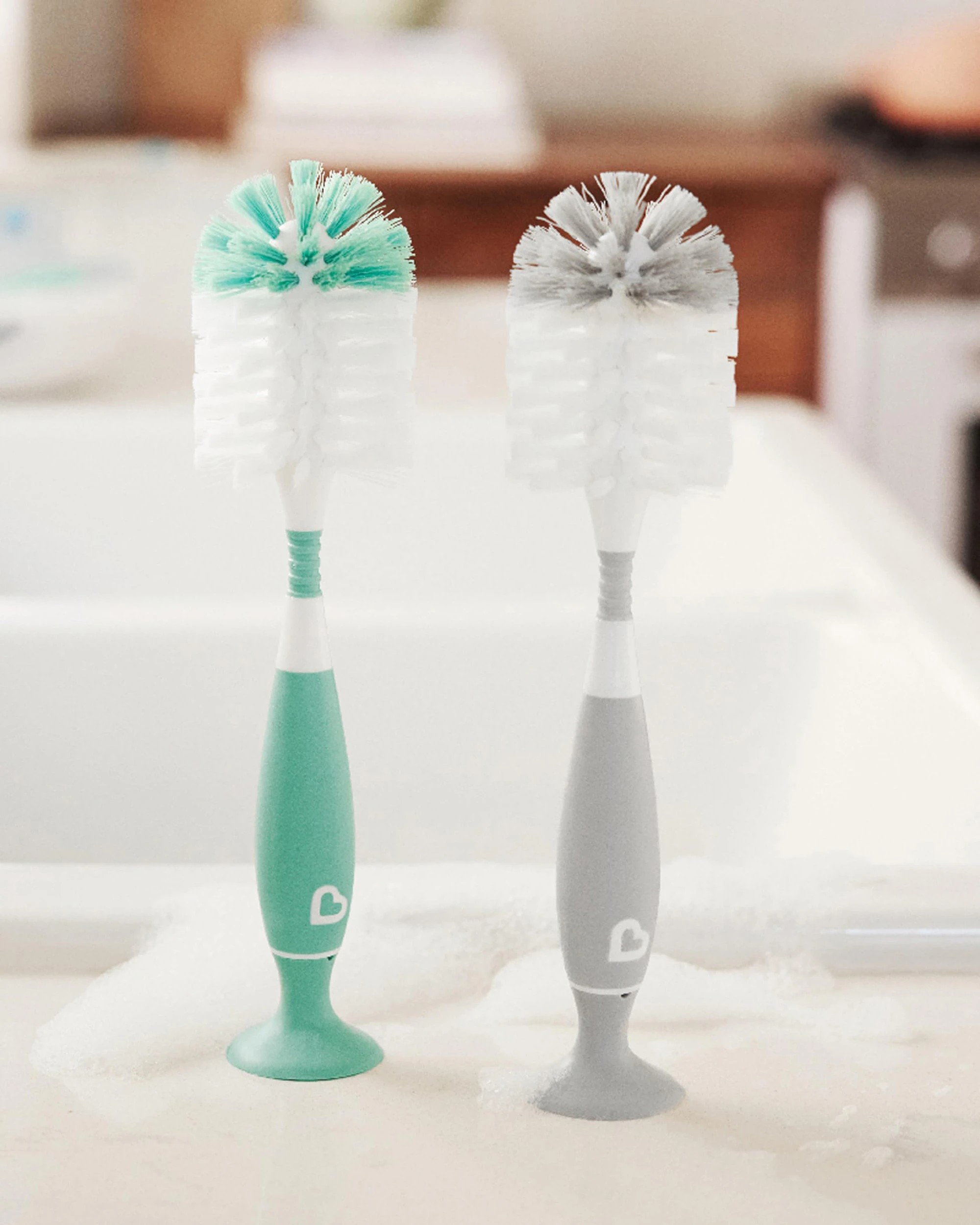 4 Munchkin Bristle Bottle Brush - Assorted - Multi, 4 of 8