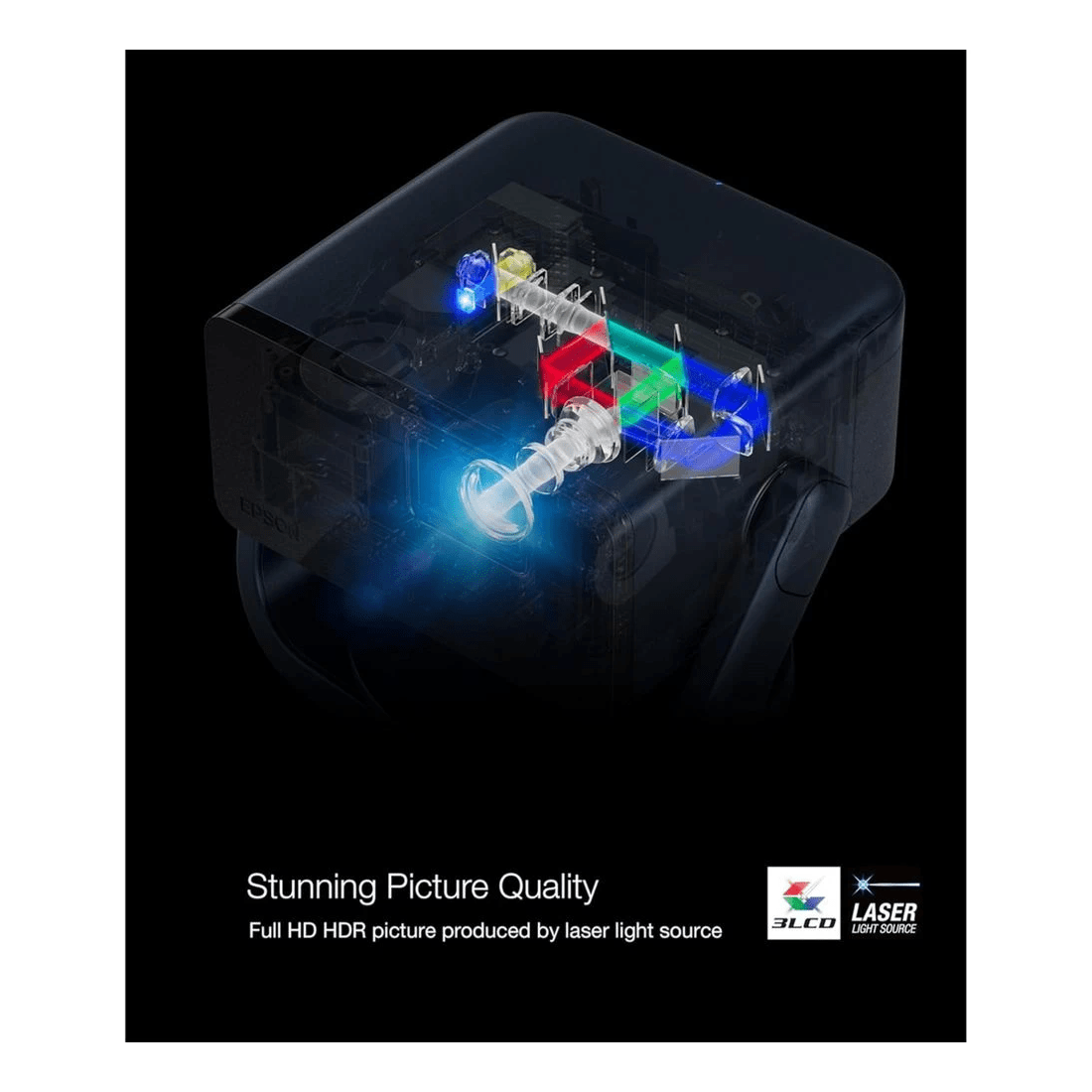 7 Epson EF-21G FHD Google TV 3LCD Projector Smoke Ice Green, 7 of 10