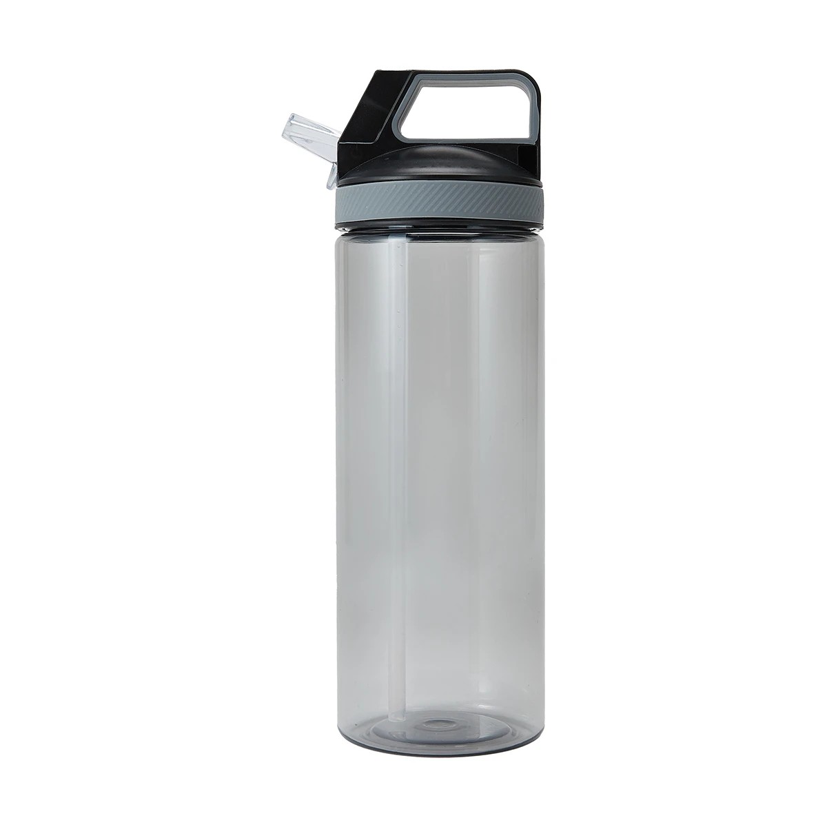 1 1L Charcoal Flip Top Drink Bottle with Handle, 1 of 9