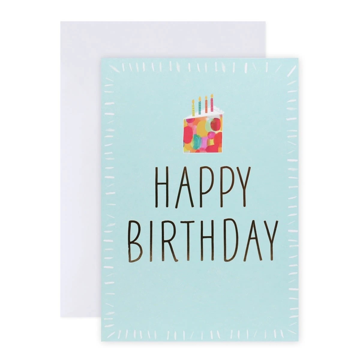 1 Hallmark Midi Colossal Birthday Card - Colourful Cake, 1 of 2