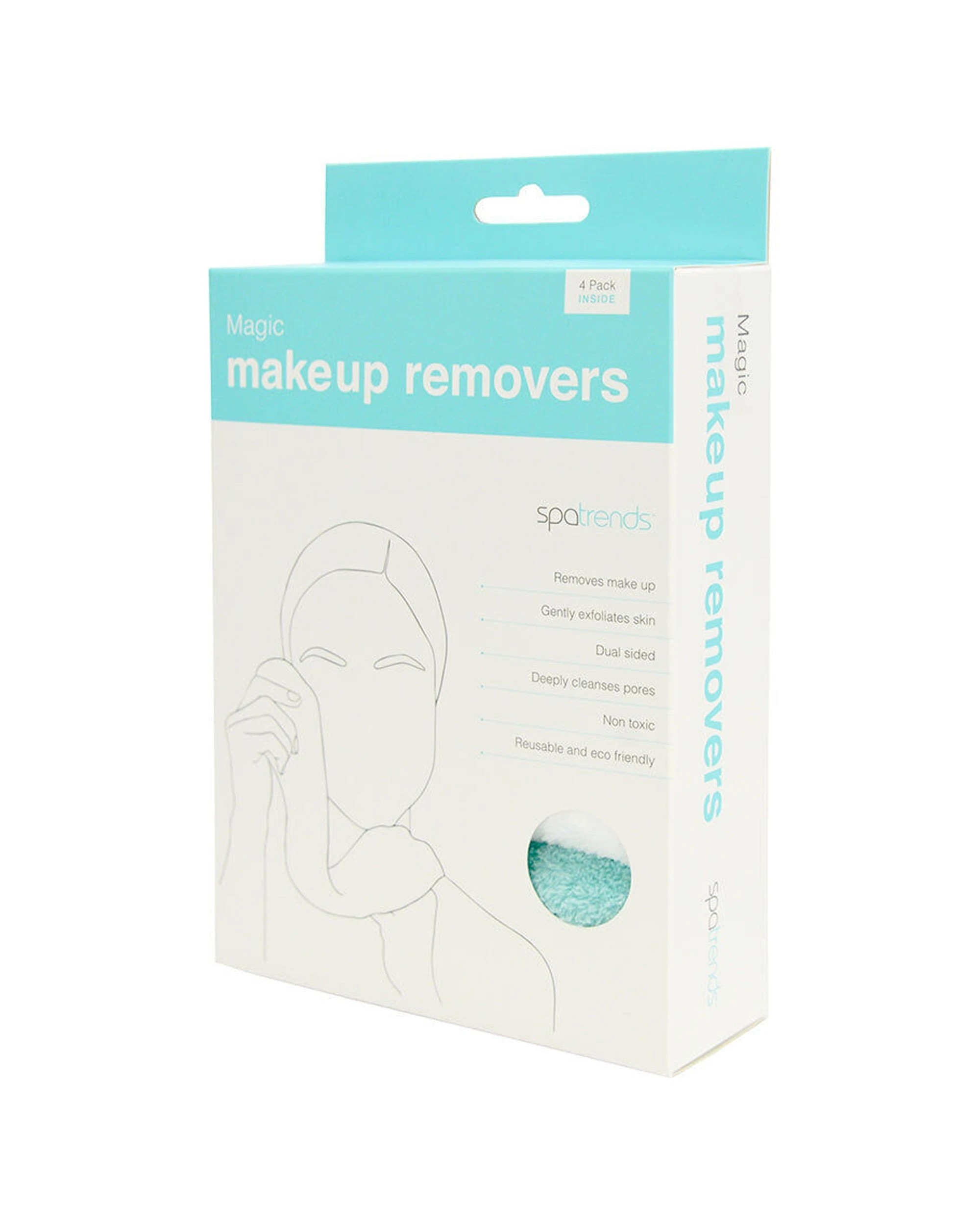 3 Annabel Trends 4pc Spa Trends Magic Makeup Removers Dual Sided Microfibre - Multi, 3 of 4