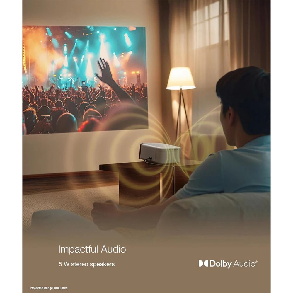 9 Epson EF-21W FHD Google TV 3LCD Projector Warm White, 9 of 10