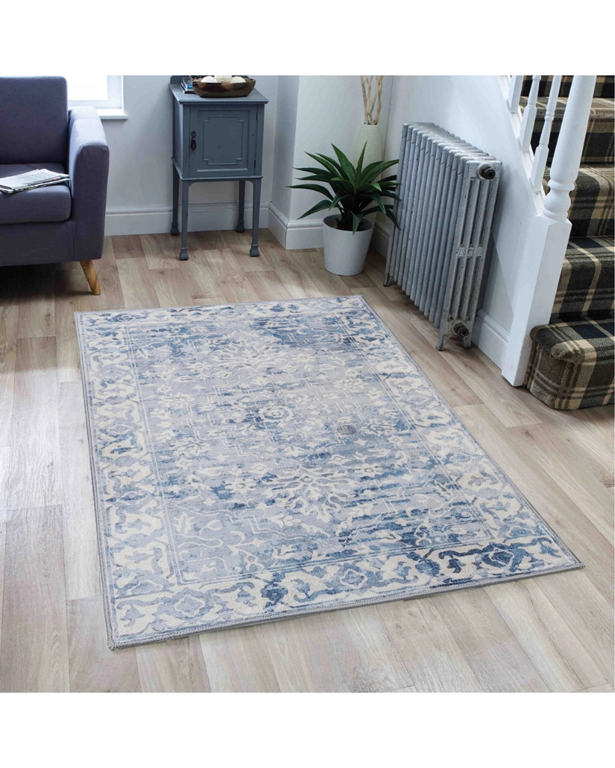 Fab Habitat Shay Traditional Distressed Machine Washable Rug 200cm x ...