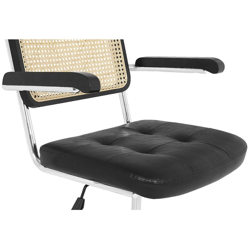 5 Otto Nusa Rattan Chair Black Ergonomic Chairs and Desk Chairs, 5 of 10